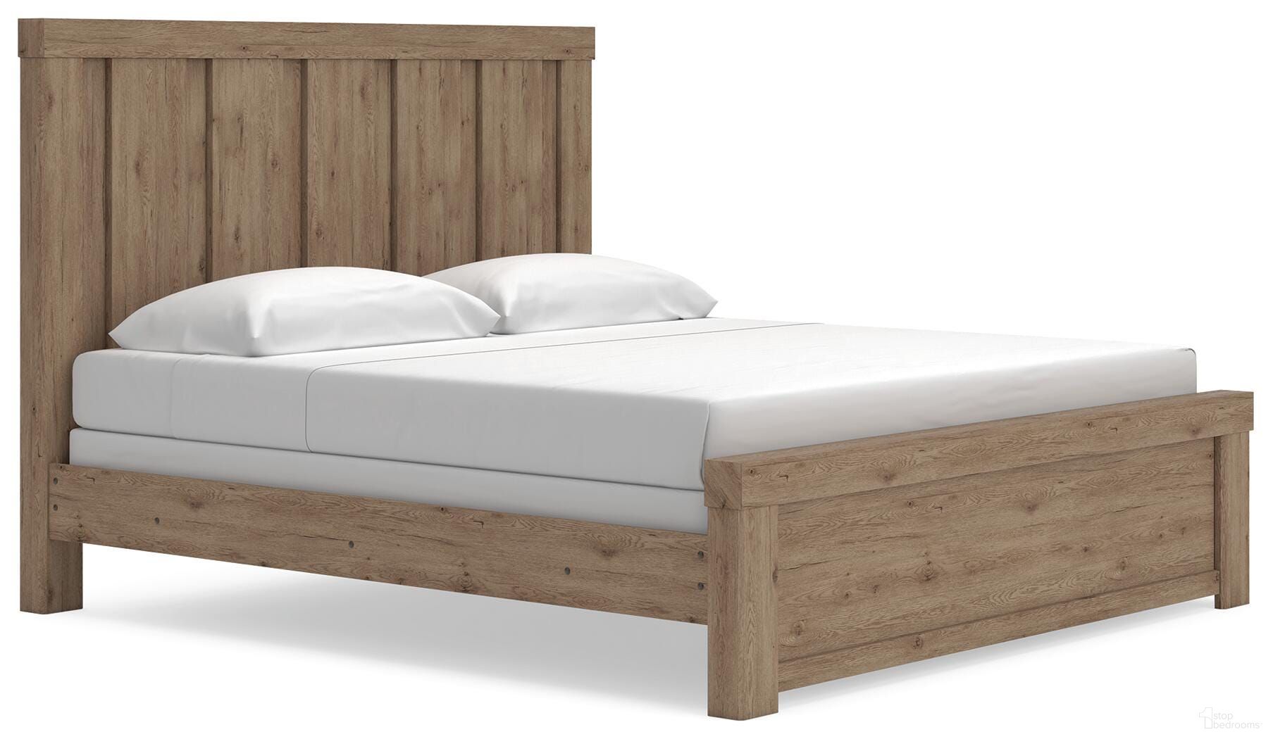 Contoura King Panel Bed In Light Brown