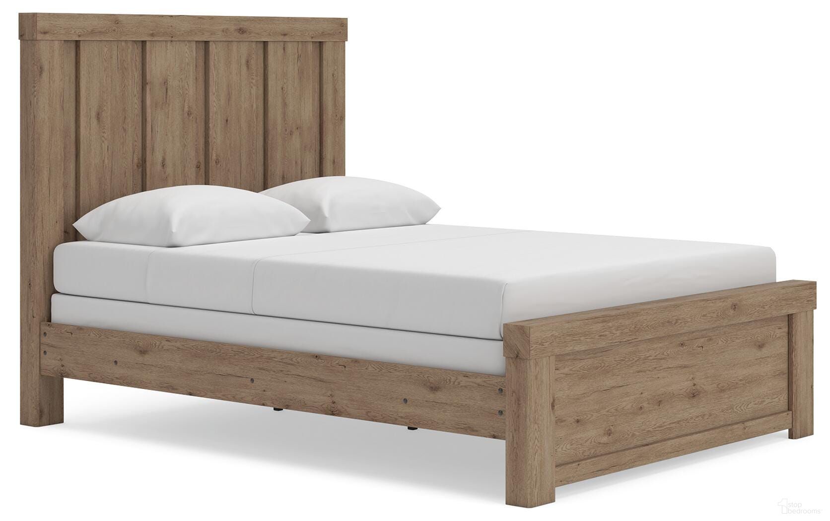 The appearance of Contoura Queen Panel Bed In Light Brown designed by Signature Design by Ashley in the transitional interior design. This light brown piece of furniture was selected by 1StopBedrooms from Contoura Collection to add a touch of cosiness and style into your home. Sku: NCB2844-54;NCB2844-57;NCB2844-96. Bed Type: Panel Bed. Material: Wood. Bed Size: Queen.