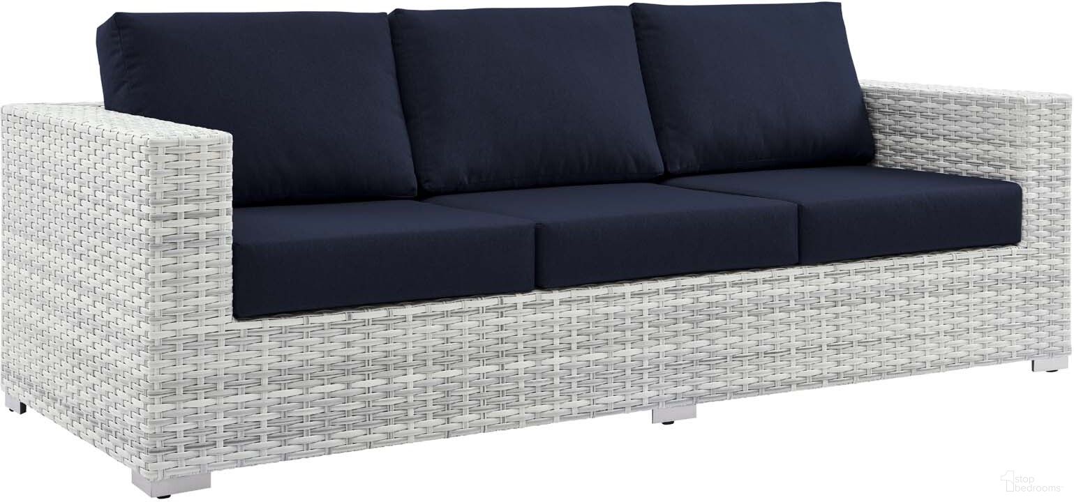 The appearance of Convene Outdoor Patio Sofa In Light Gray Navy designed by Modway in the modern / contemporary interior design. This light gray navy piece of furniture was selected by 1StopBedrooms from Convene Collection to add a touch of cosiness and style into your home. Sku: EEI-4305-LGR-NAV. Material: Stainless Steel.