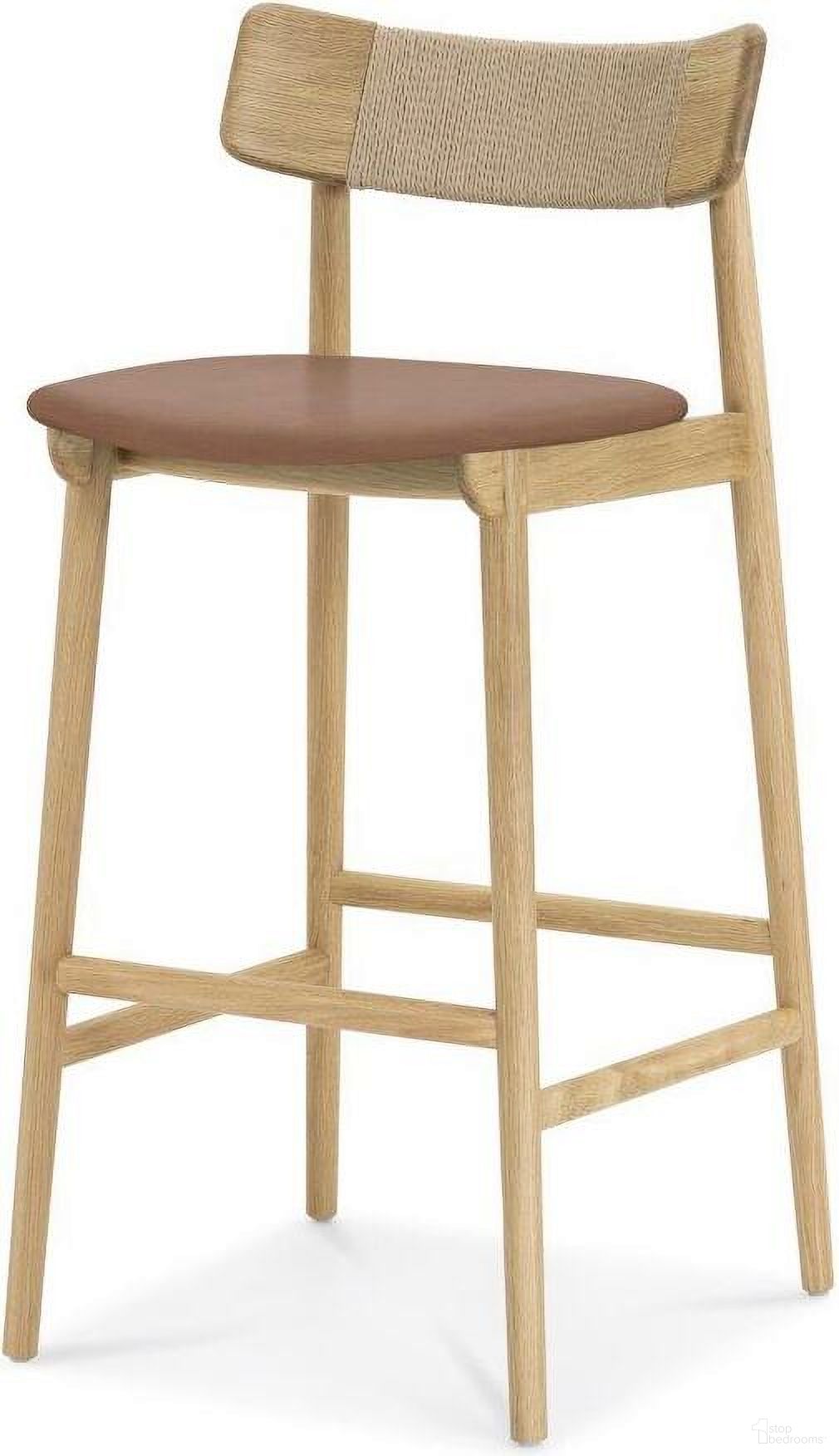 The appearance of Converse Bar Stool In Natural designed by Union Home Furniture in the modern / contemporary interior design. This natural piece of furniture was selected by 1StopBedrooms from Converse Collection to add a touch of cosiness and style into your home. Sku: DIN00329. Material: Leather.