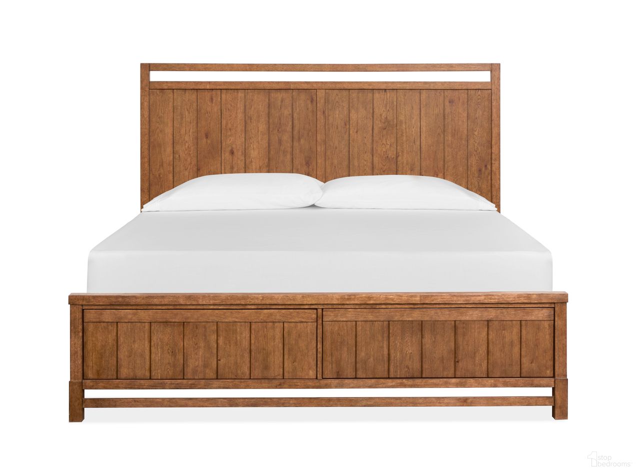 Conway King Panel Bed In Honey Wheat
