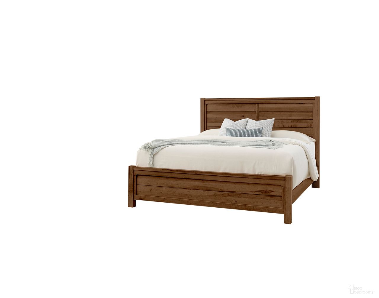 Cool Rustic King Plank Bed In Amber