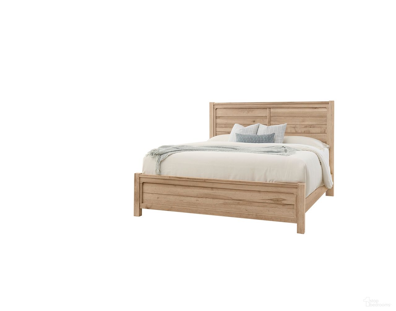 Cool Rustic King Plank Bed In Clear Maple