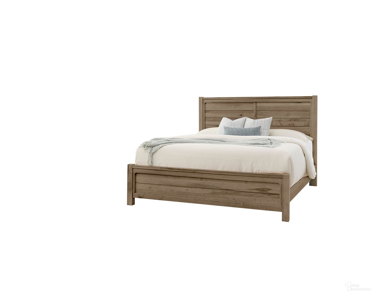 The appearance of Cool Rustic King Plank Bed In Stone Grey designed by Artisan & Post in the transitional interior design. This stone grey piece of furniture was selected by 1StopBedrooms from Cool Rustic Collection to add a touch of cosiness and style into your home. Sku: 172-668;172-866;172-933;MS-MS2. Bed Type: Panel Bed. Bed Size: King. Material: Solid Wood.
