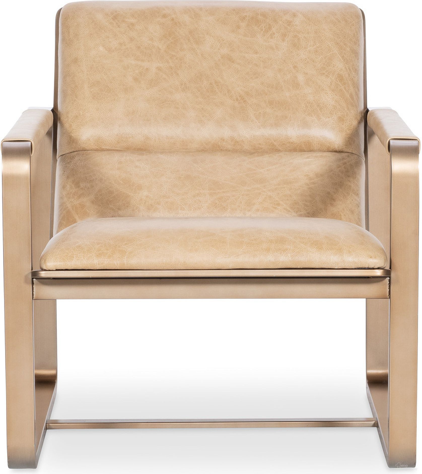 The appearance of Cooper Lounge Chair In Brown and Gold designed by Hooker in the modern / contemporary interior design. This brown/gold piece of furniture was selected by 1StopBedrooms from CC Collection to add a touch of cosiness and style into your home. Sku: CC900-01-081. Material: Leather.
