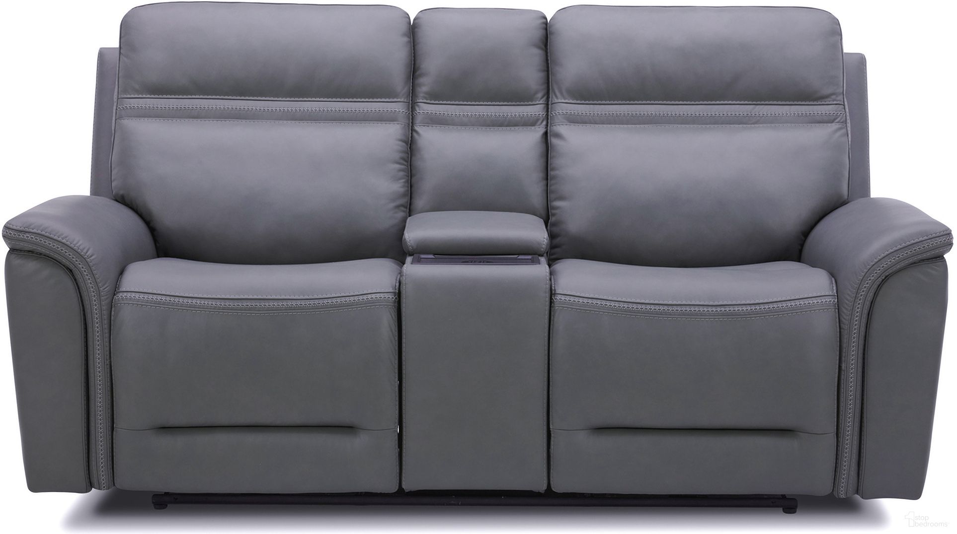 The appearance of Cooper Power Reclining Loveseat with Console and Headrest In Blue Grey designed by Liberty in the transitional interior design. This blue grey piece of furniture was selected by 1StopBedrooms from Cooper Collection to add a touch of cosiness and style into your home. Sku: 7007BG-23P. Material: Wood.