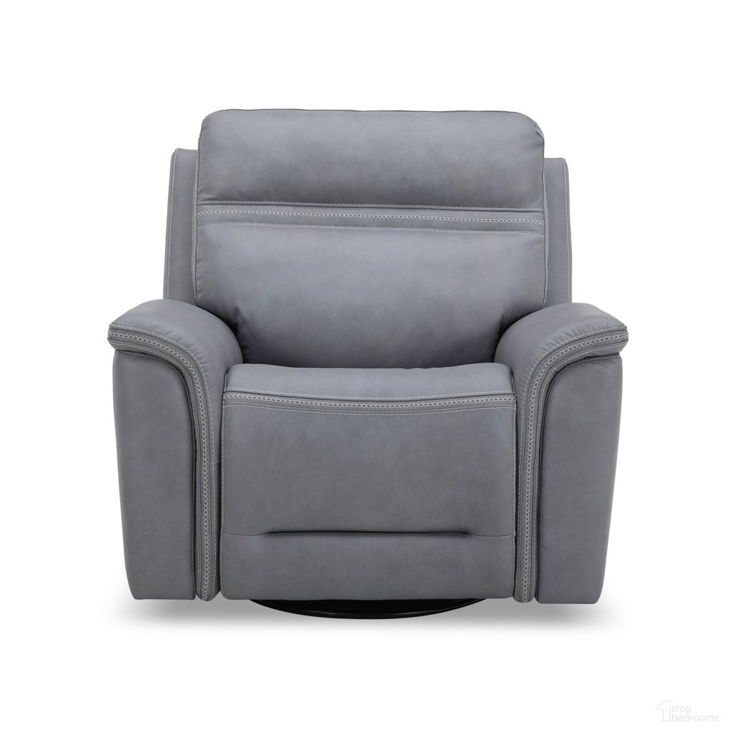 The appearance of Cooper SG Power Recliner with Headrest In Blue Grey designed by Liberty in the transitional interior design. This blue grey piece of furniture was selected by 1StopBedrooms from Cooper Collection to add a touch of cosiness and style into your home. Sku: 7007BG-13P. Material: Wood.