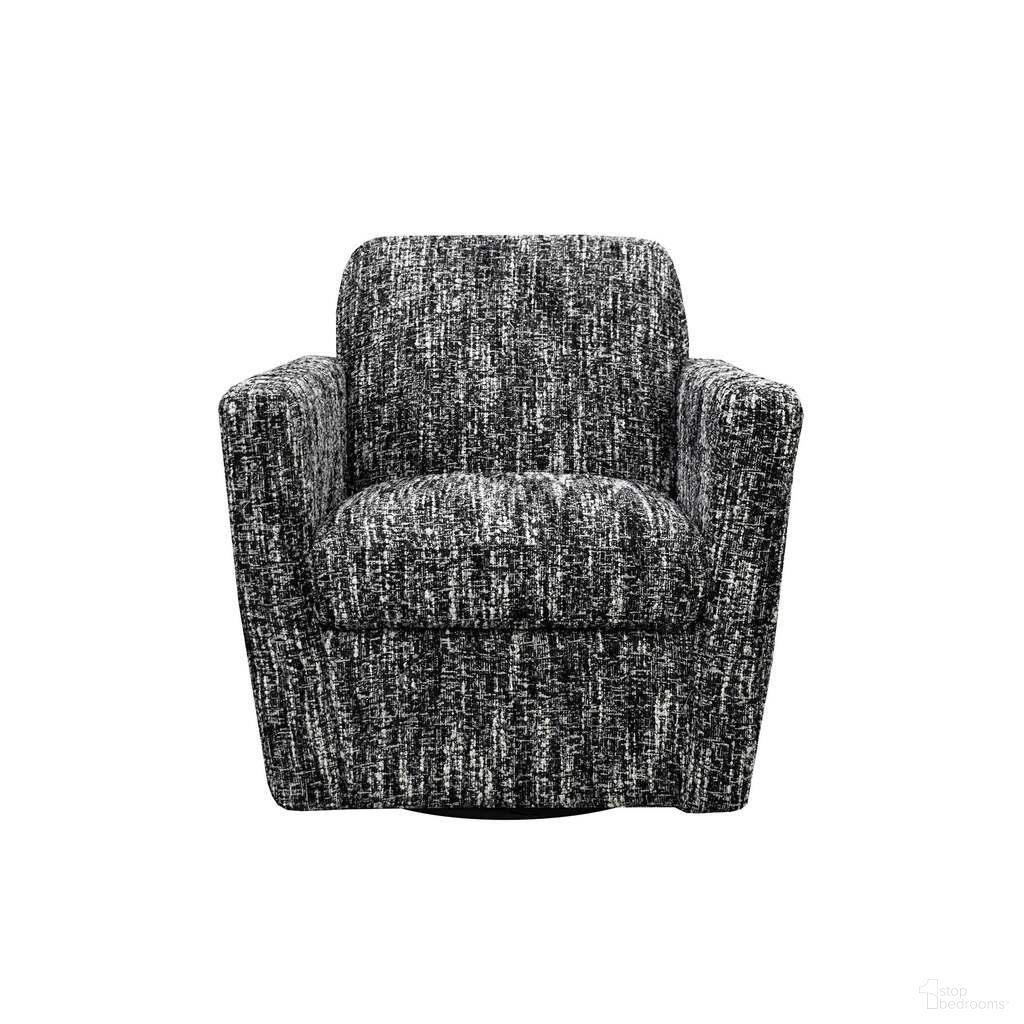 The appearance of Cooper Swivel Club Chair In Chanel Black and Black designed by LH Imports in the modern / contemporary interior design. This chanel black/black piece of furniture  was selected by 1StopBedrooms from Cooper Collection to add a touch of cosiness and style into your home. Sku: DAV011-CBL. Material: Pine.