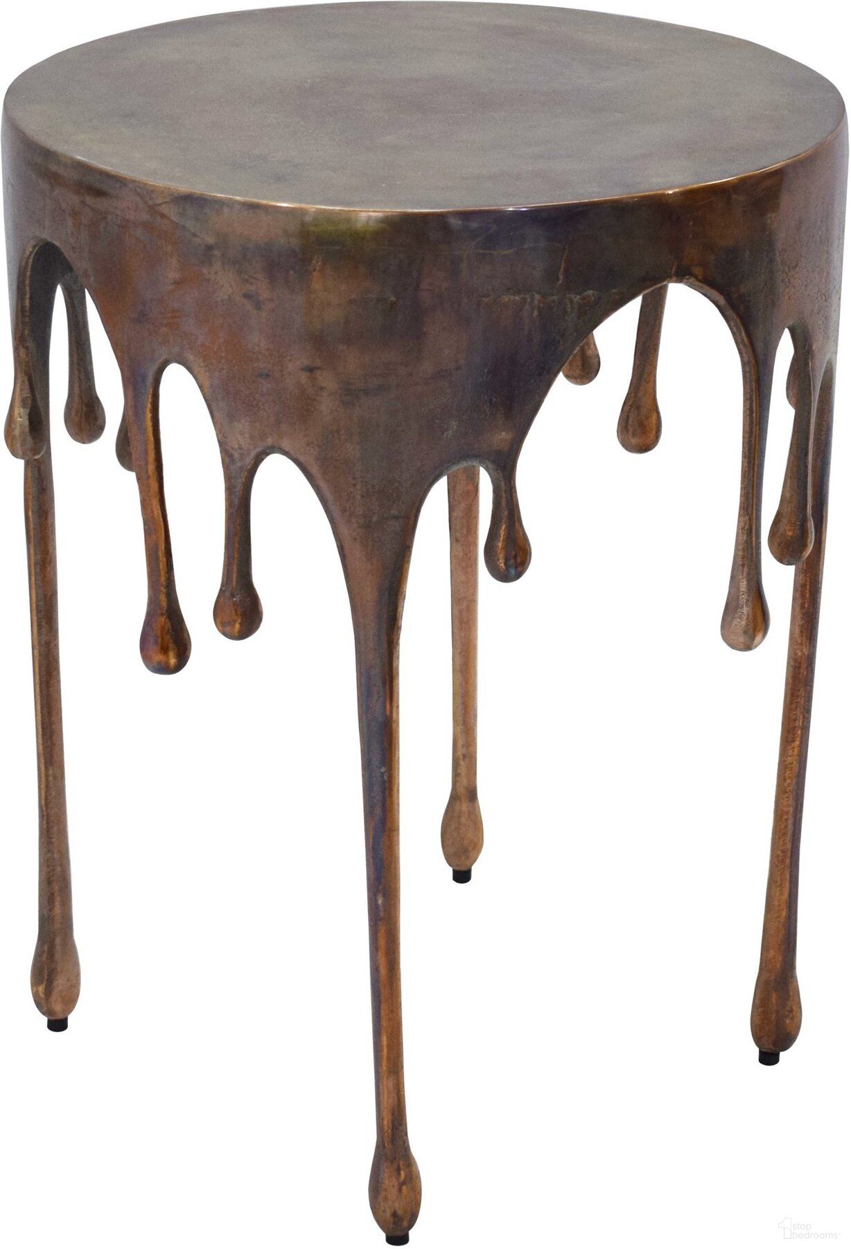 The appearance of Copperworks Accent Table designed by Moes Home in the industrial interior design. This brown piece of furniture  was selected by 1StopBedrooms from  to add a touch of cosiness and style into your home. Sku: FI-1090-50. Material: Metal.