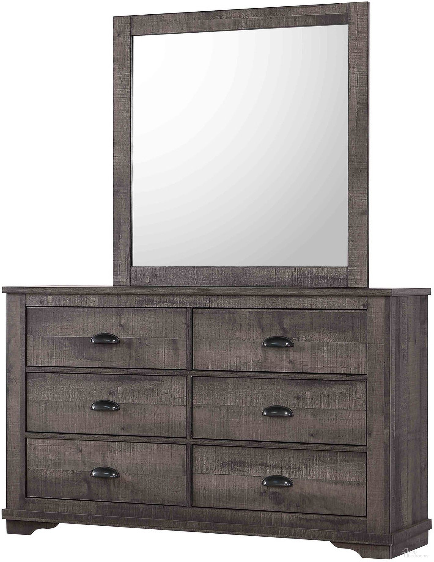 The appearance of Coralee Dresser Mirror In Grey designed by Crown Mark in the rustic / southwestern interior design. This grey piece of furniture was selected by 1StopBedrooms from Coralee Collection to add a touch of cosiness and style into your home. Sku: B8100-11. Material: MDF.