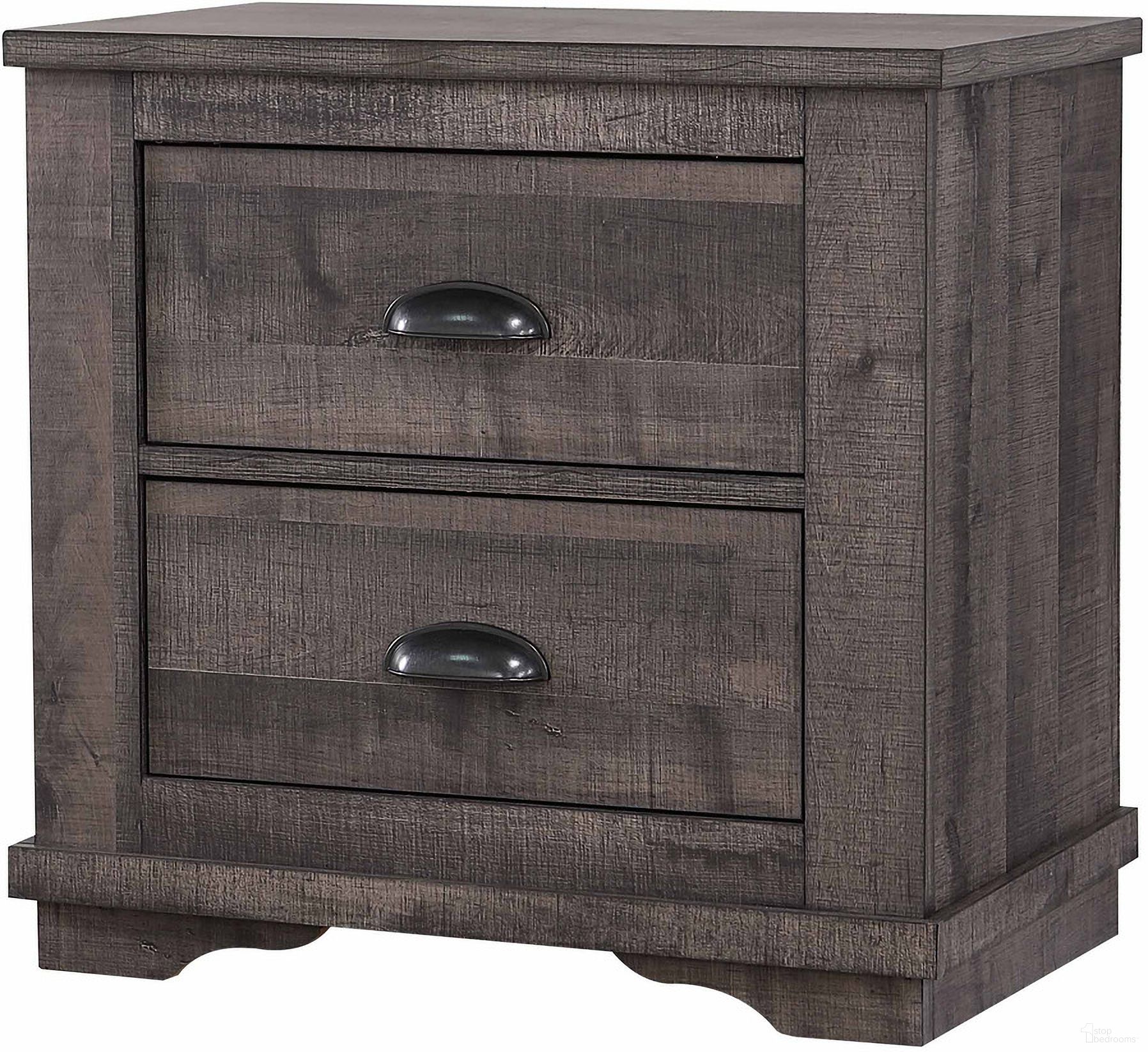 The appearance of Coralee Night Stand In Grey designed by Crown Mark in the rustic / southwestern interior design. This grey piece of furniture was selected by 1StopBedrooms from Coralee Collection to add a touch of cosiness and style into your home. Sku: B8100-2. Material: MDF.