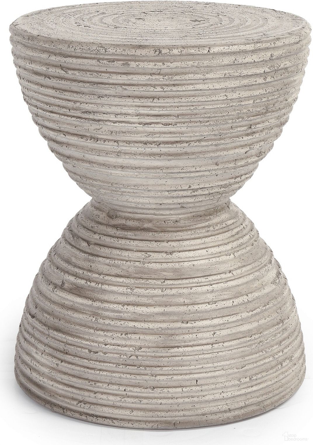 The appearance of Corey Outdoor Accent Table In Light Gray designed by Classic Home in the modern / contemporary interior design. This light gray piece of furniture was selected by 1StopBedrooms from Corey Collection to add a touch of cosiness and style into your home. Sku: 51031462. Table Top Shape: Round. Material: Glass Fiber Reinforced Concrete.