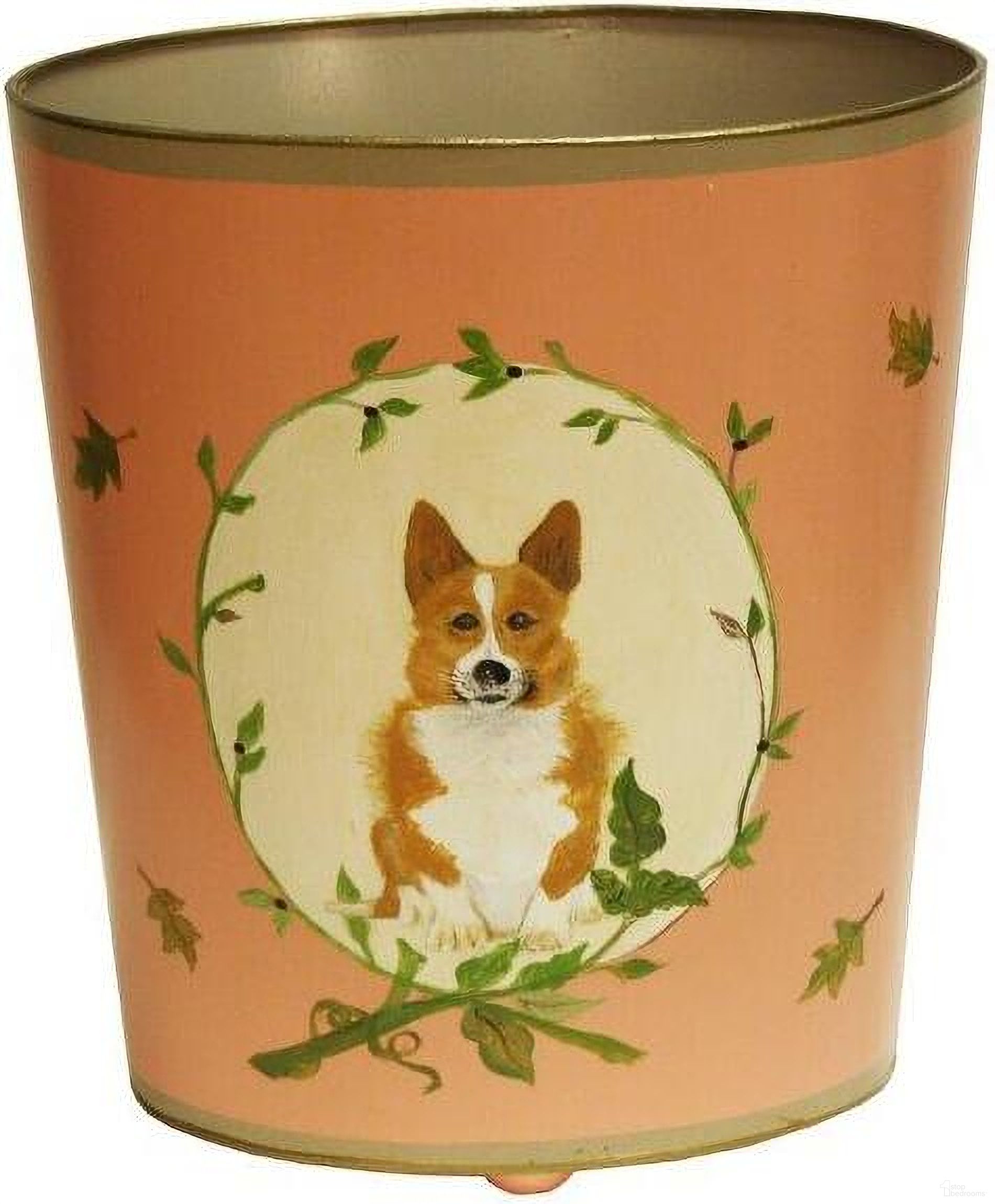 Corgi Orange Wastebasket