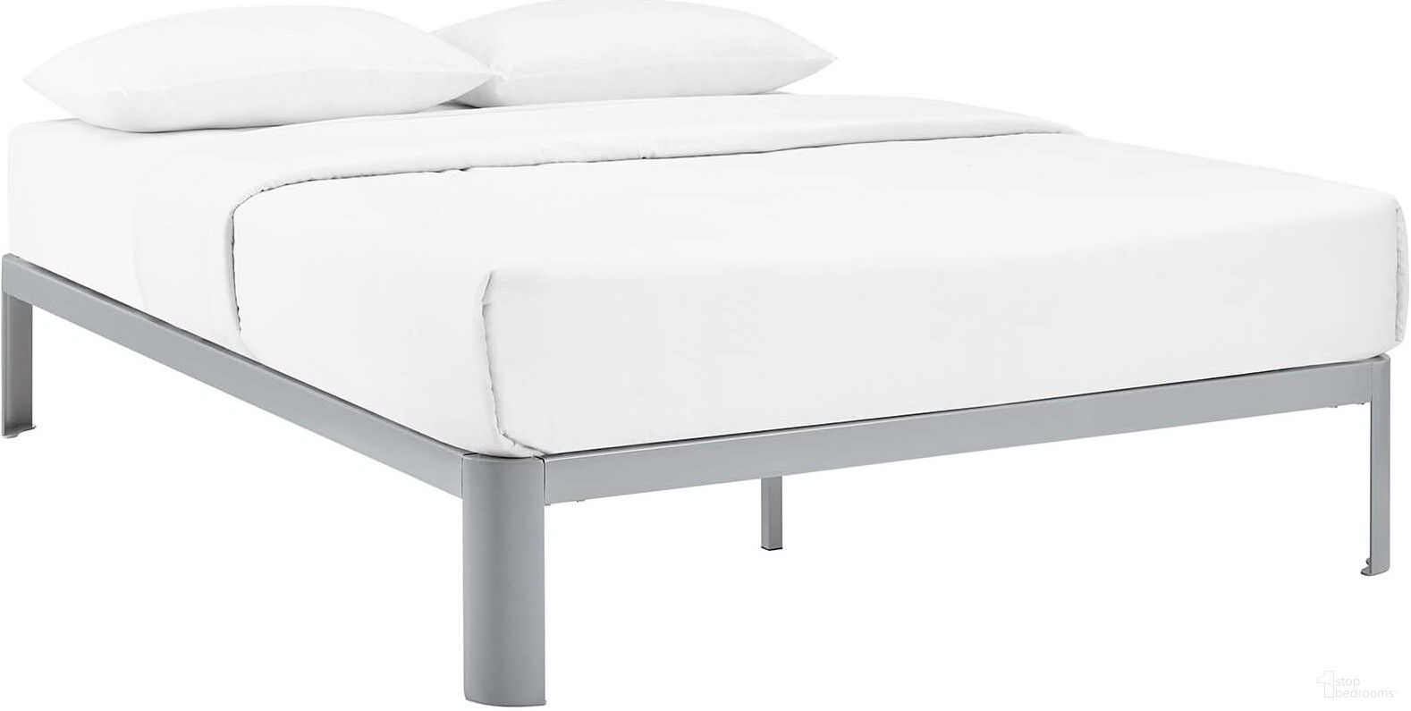 The appearance of Corinne Gray Queen Bed Frame designed by Modway in the modern / contemporary interior design. This gray piece of furniture  was selected by 1StopBedrooms from Corinne Collection to add a touch of cosiness and style into your home. Sku: MOD-5469-GRY. Material: Steel. Bed Size: Queen.