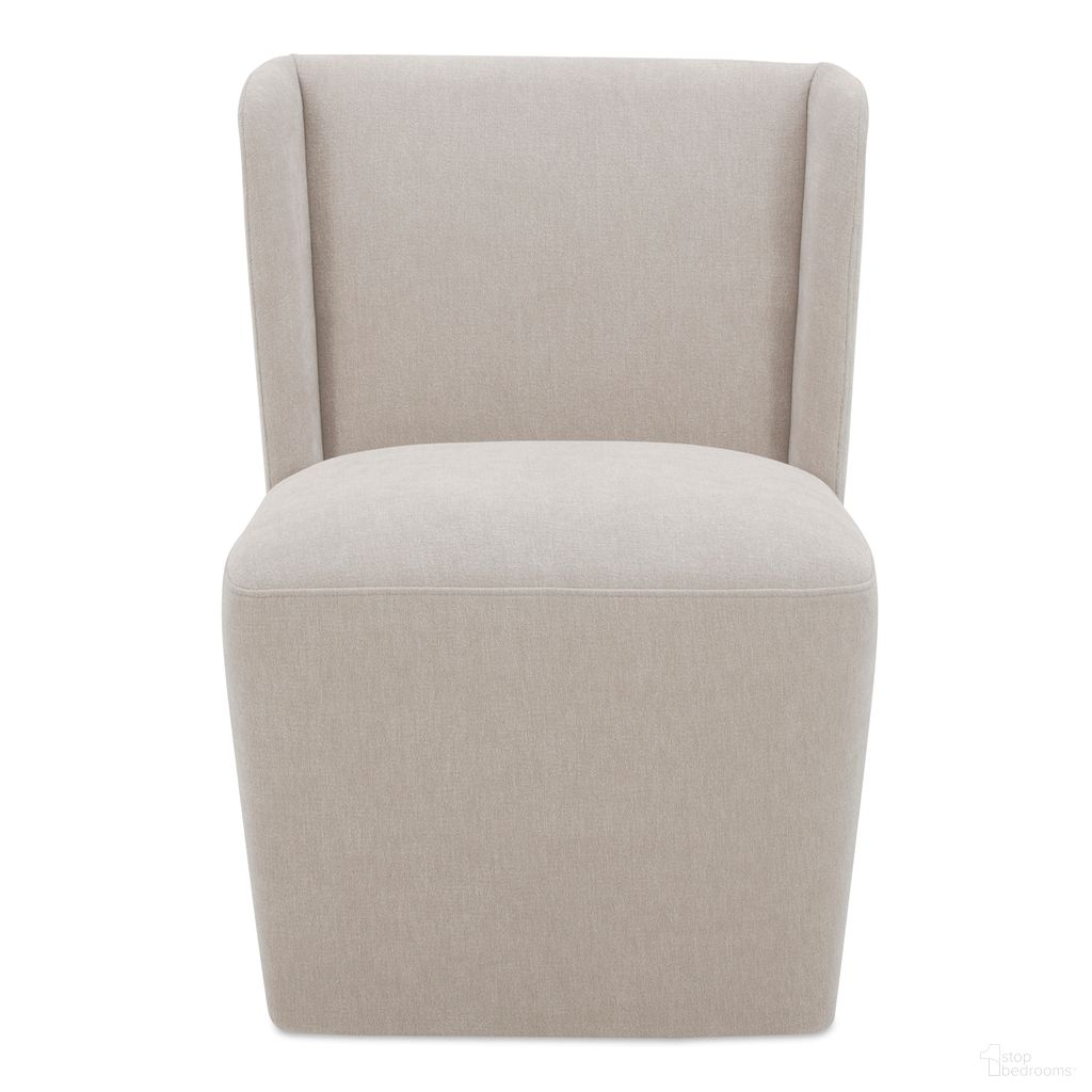 The appearance of Cormac Rolling Dining Chair In Warm Sand designed by Moes Home in the rustic / southwestern interior design. This warm sand piece of furniture was selected by 1StopBedrooms from Cormac Collection to add a touch of cosiness and style into your home. Sku: KQ-1035-39-USA. Material: Polyester. Chair Type: Side Chair.