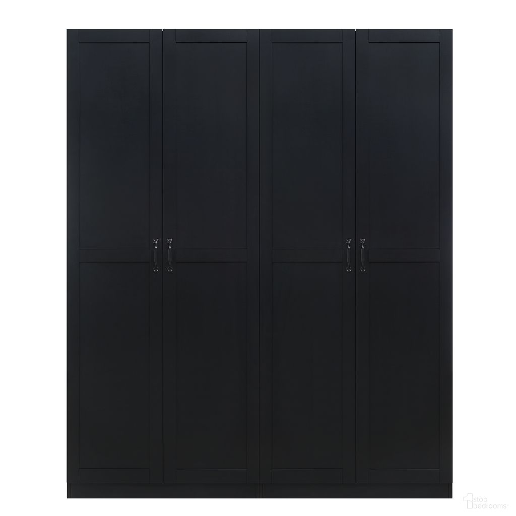 Cornelia 2-Piece Wardrobe Closet In Black
