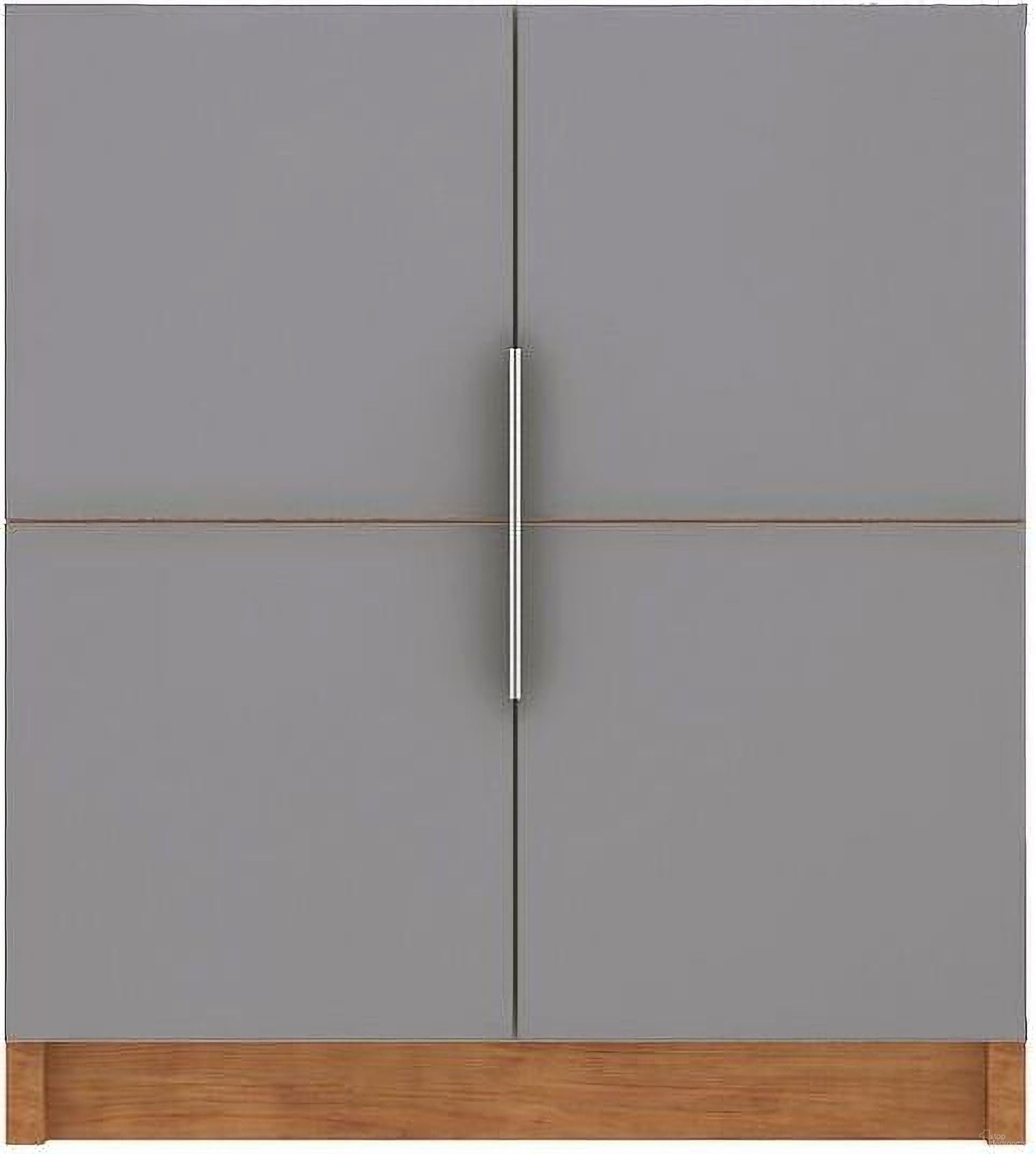 The appearance of Cornelia Cabinet in Grey/Nature designed by Manhattan Comfort in the modern / contemporary interior design. This grey piece of furniture  was selected by 1StopBedrooms from Cornelia Collection to add a touch of cosiness and style into your home. Sku: 21LC3. Material: MDF.
