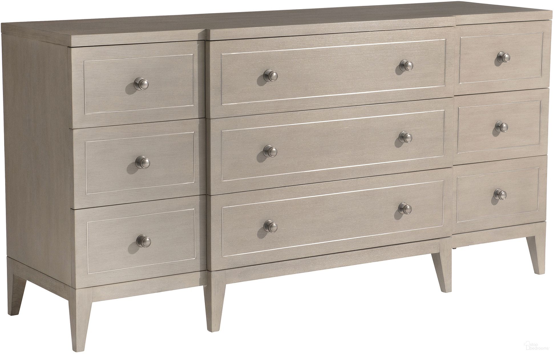 The appearance of Cornelia Dresser designed by Bernhardt in the traditional interior design. This nebbia piece of furniture  was selected by 1StopBedrooms from Cornelia Collection to add a touch of cosiness and style into your home. Sku: 331052. Material: Wood.