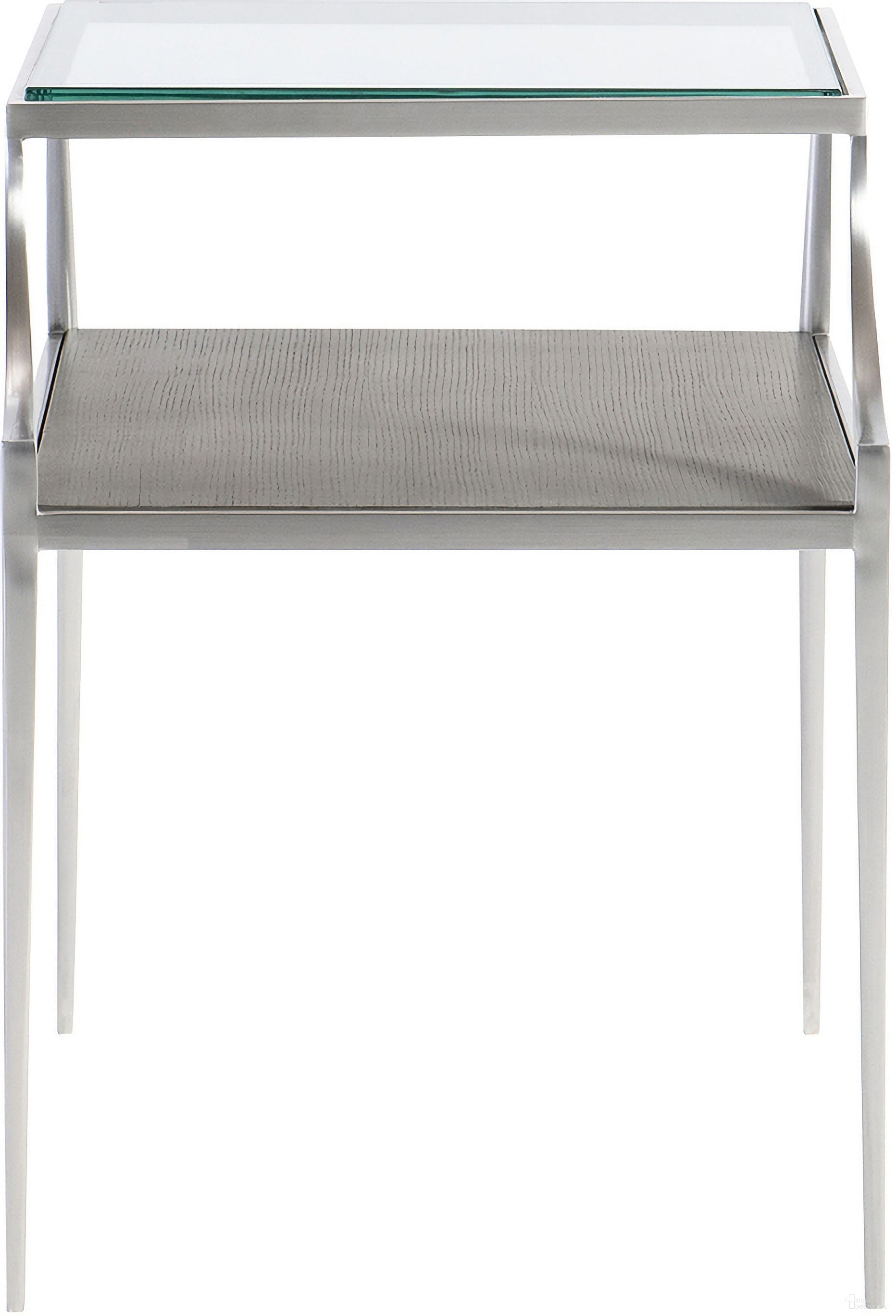 The appearance of Cornelia Glass Side Table designed by Bernhardt in the traditional interior design. This nebbia piece of furniture  was selected by 1StopBedrooms from Cornelia Collection to add a touch of cosiness and style into your home. Sku: 331121. Material: Glass.