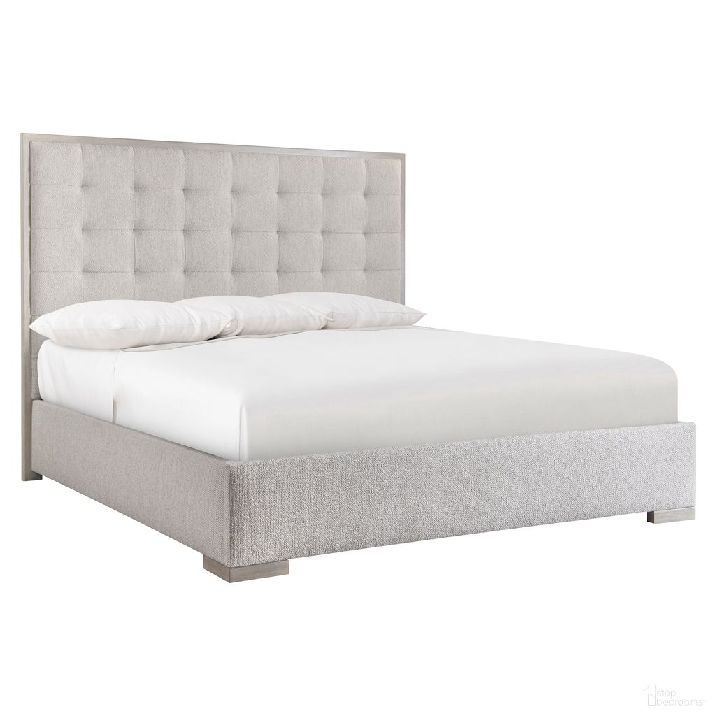 Cornelia King Panel Bed In Nebbia
