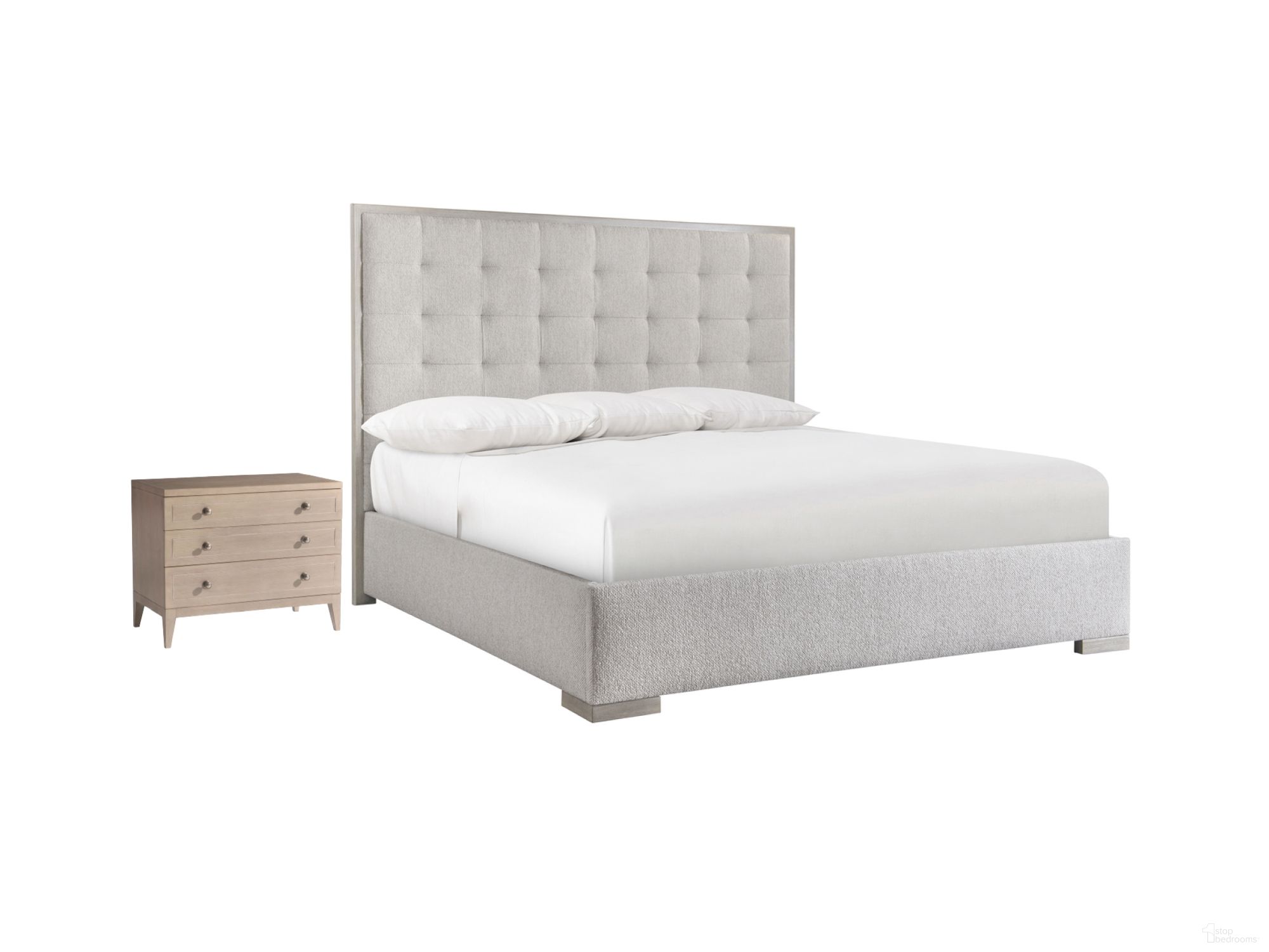 The appearance of Cornelia Panel Bedroom Set designed by Bernhardt in the traditional interior design. This nebbia piece of furniture was selected by 1StopBedrooms from Cornelia Collection to add a touch of cosiness and style into your home. Sku: 331FR01;331H01;331230. Bed Type: Panel Bed. Material: Fabric. Bed Size: Queen.
