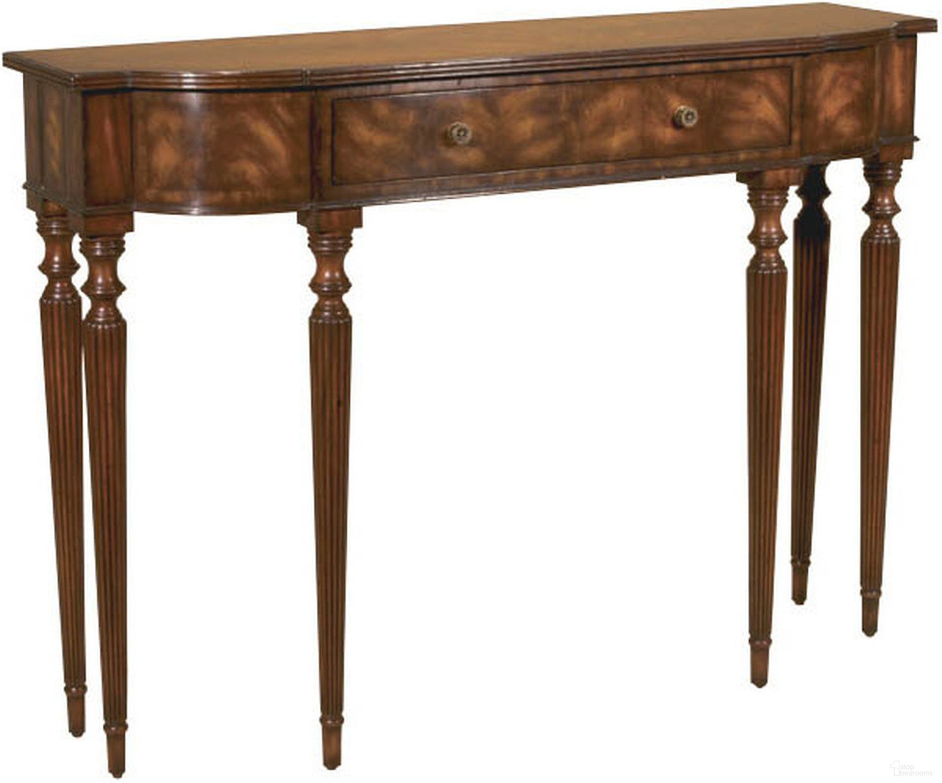 The appearance of Cornell Console Table In Mahogany designed by Maitland-Smith in the modern / contemporary interior design. This mahogany piece of furniture  was selected by 1StopBedrooms from Maitland Smith Collection to add a touch of cosiness and style into your home. Sku: 8111-34. Material: Mahogany.