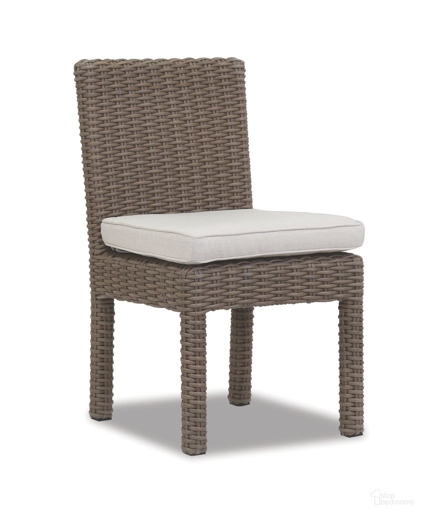 The appearance of Coronado Armless Dining Chair in Canvas Flax designed by Sunset West in the transitional interior design. This canvas flax piece of furniture was selected by 1StopBedrooms from Coronado Collection to add a touch of cosiness and style into your home. Sku: SW2101-1A-FLAX-STKIT. Material: Resin Wicker.