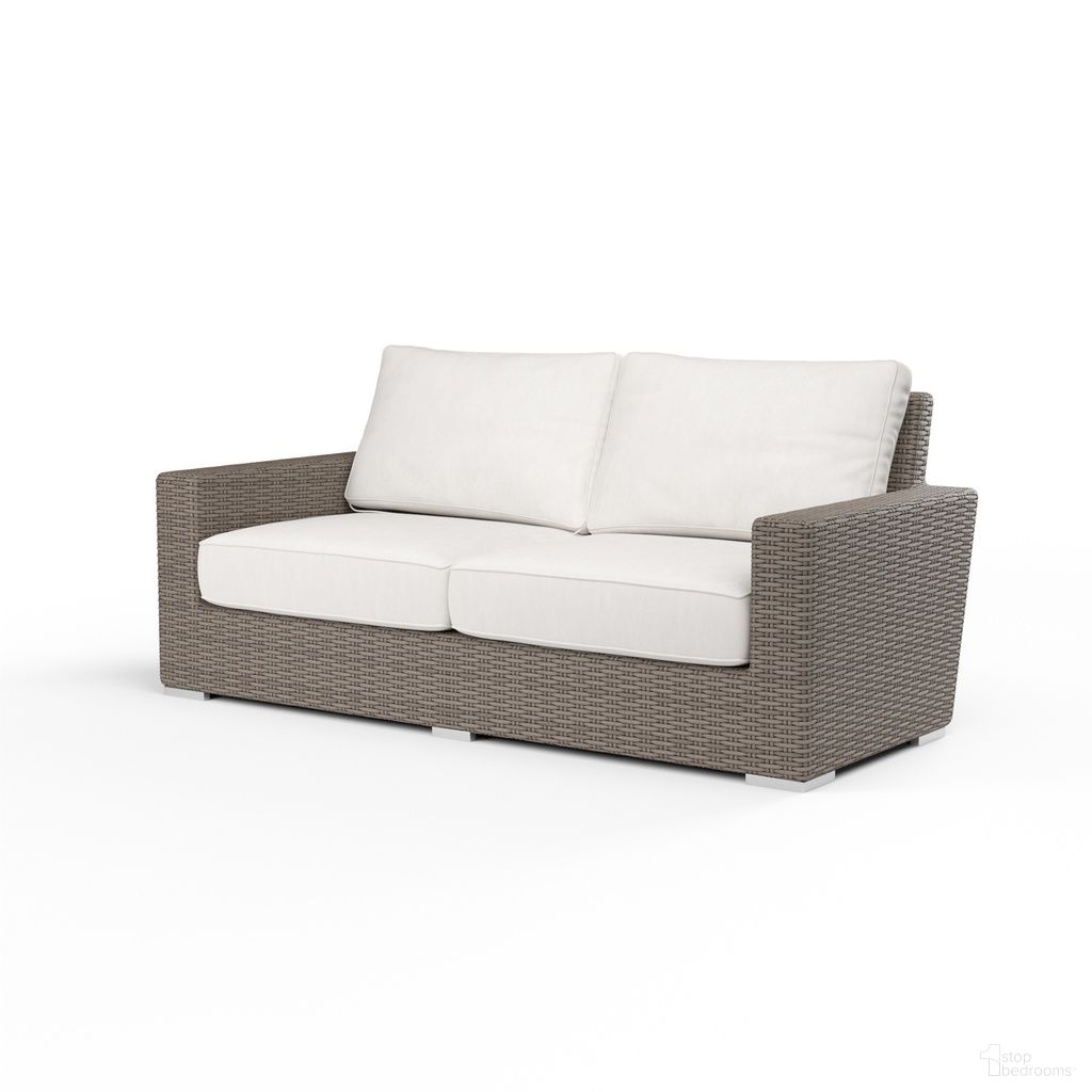 The appearance of Coronado Loveseat in Canvas Flax designed by Sunset West in the transitional interior design. This canvas flax piece of furniture was selected by 1StopBedrooms from Coronado Collection to add a touch of cosiness and style into your home. Sku: SW2101-22-FLAX-STKIT. Material: Resin Wicker.