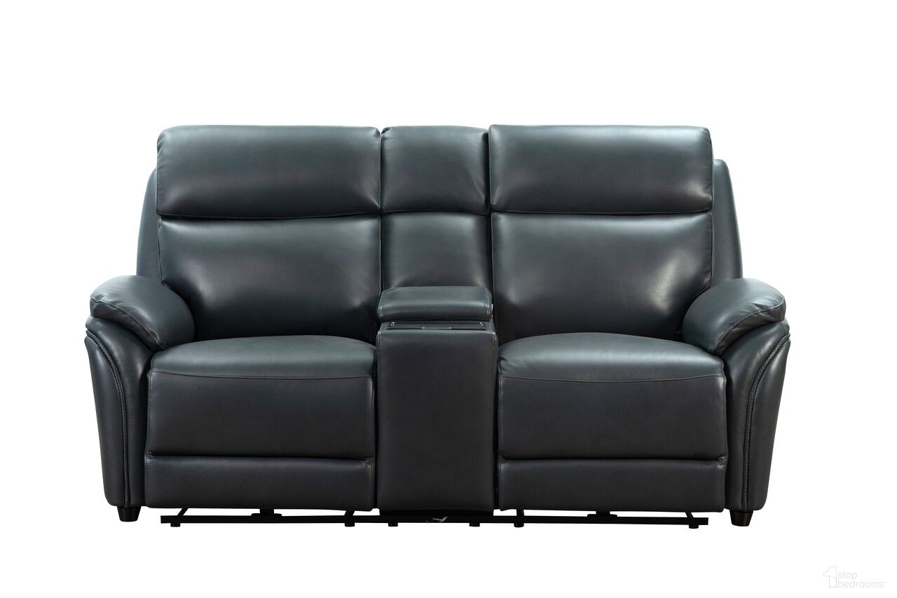 The appearance of Corry Power Reclining Console Loveseat with Power Head Rests, Power Lumbar and Hidden cupholders In Dark Blue designed by BarcaLounger in the modern / contemporary interior design. This dark blue piece of furniture  was selected by 1StopBedrooms from Corry Collection to add a touch of cosiness and style into your home. Sku: 24PHL1670378547. Material: Leather Match.