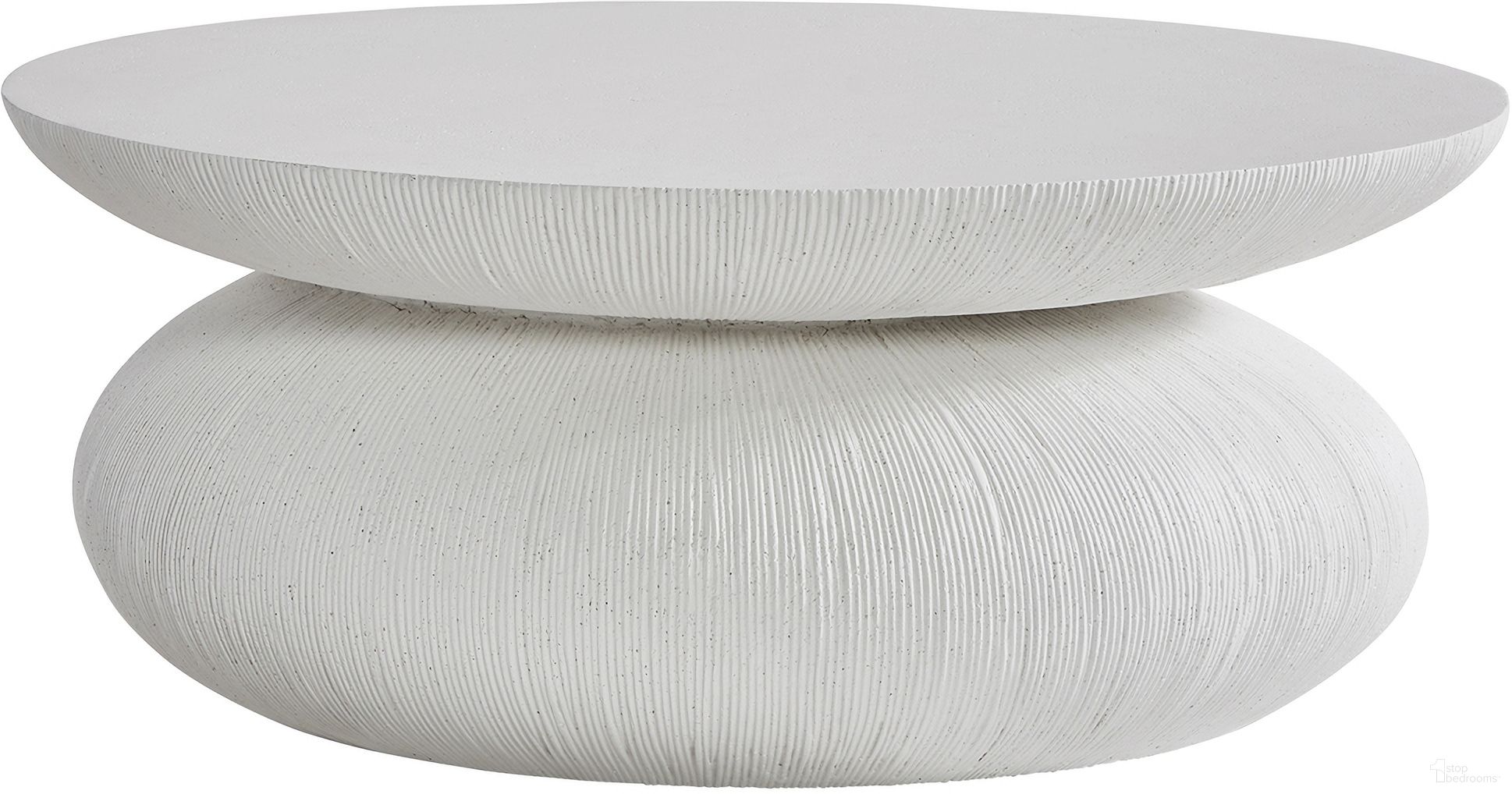 The appearance of Corsica Outdoor Cocktail Table designed by Bernhardt in the modern / contemporary interior design. This white piece of furniture was selected by 1StopBedrooms from Corsica Collection to add a touch of cosiness and style into your home. Sku: X04013. Table Top Shape: Round. Material: Stonecast.