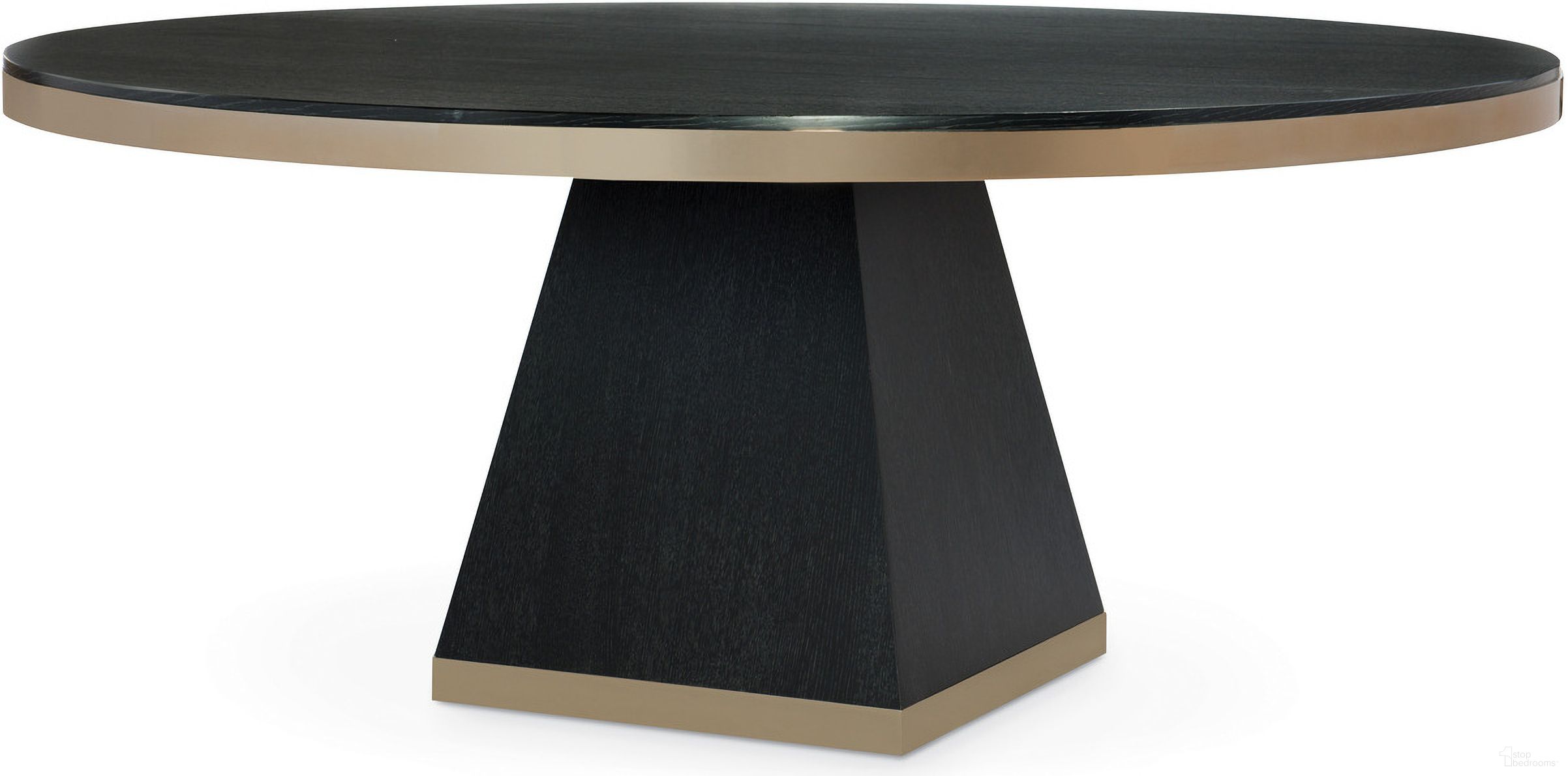The appearance of Corso 72 Inch Round Dining Table In Champagne designed by Century Furniture in the modern / contemporary interior design. This champagne piece of furniture  was selected by 1StopBedrooms from Corso Collection to add a touch of cosiness and style into your home. Sku: C1H-307B;C1H-307T. Table Base Style: Pedestal. Table Top Shape: Round. Size: 72". Material: Oak Veneer.