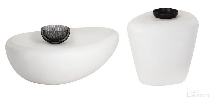 Corvo Occasional Table Set In White