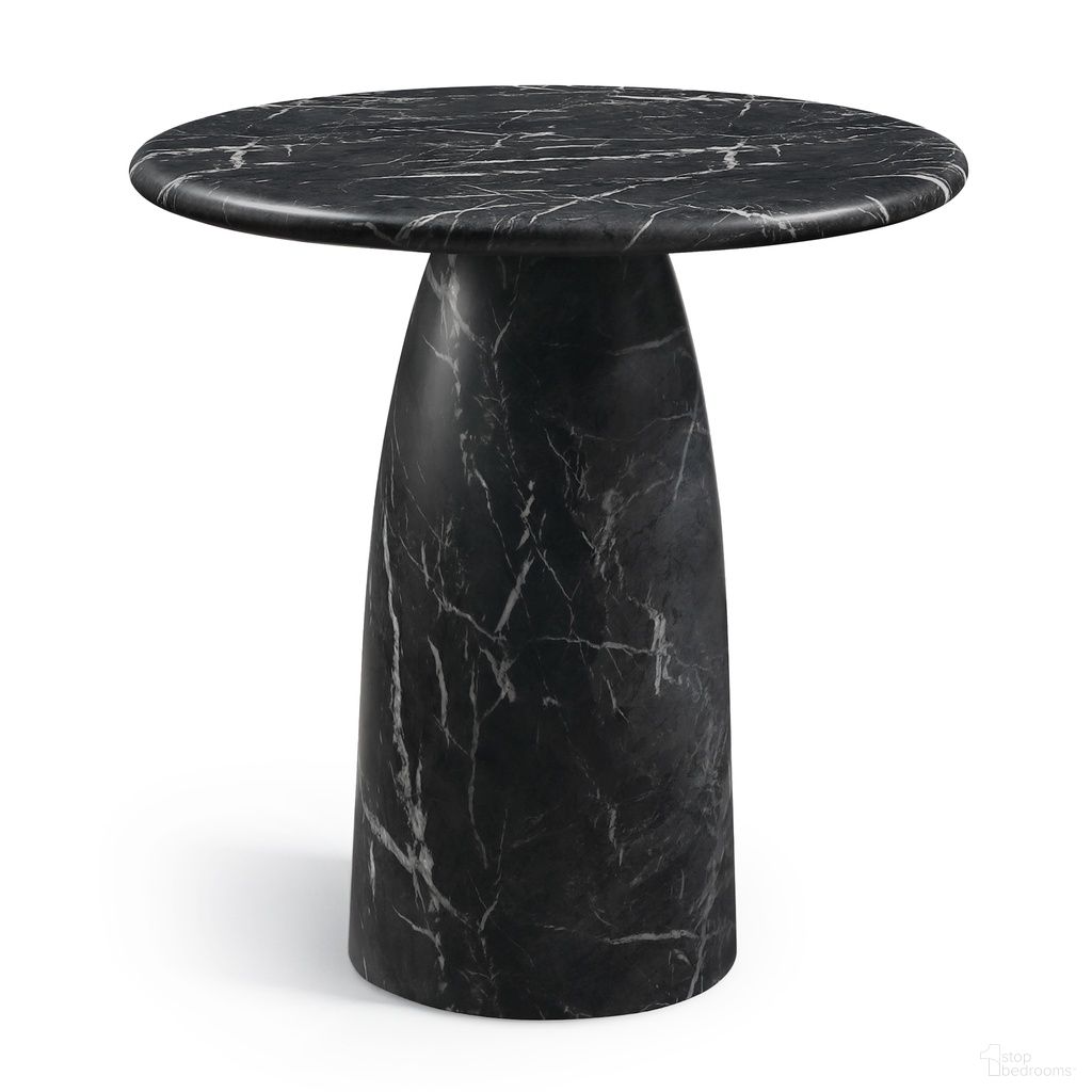 Cosenza Concrete Indoor and Outdoor Bar Table In Black
