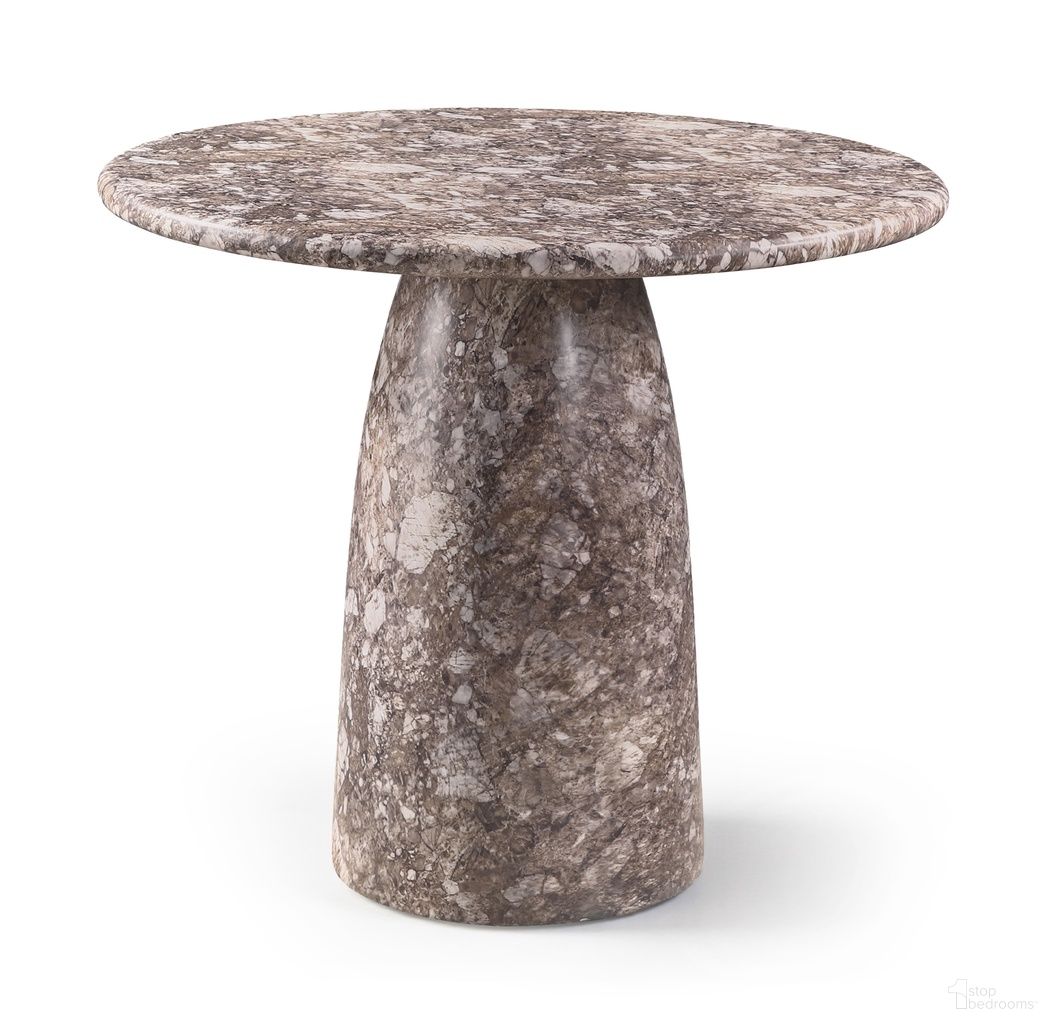Cosenza Concrete Indoor and Outdoor Bar Table In Brown