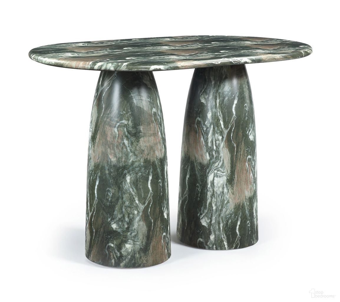 Cosenza Concrete Indoor and Outdoor Bar Table In Green