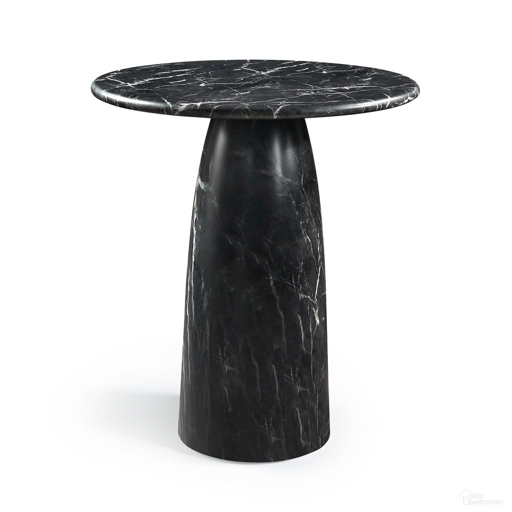The appearance of Cosenza Concrete Indoor and Outdoor Counter Height Table In Black designed by Meridian in the modern / contemporary interior design. This black piece of furniture  was selected by 1StopBedrooms from Cosenza Collection to add a touch of cosiness and style into your home. Sku: 770Black-T36 Box 1/2 (Top);770Black-T36 Box 2/2 (Base). Table Base Style: Pedestal. Table Top Shape: Round. Material: Concrete. Size: 36".