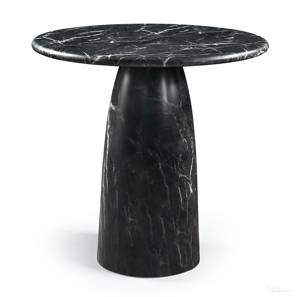 The appearance of Cosenza Concrete Indoor and Outdoor Counter Height Table In Black designed by Meridian in the modern / contemporary interior design. This black piece of furniture  was selected by 1StopBedrooms from Cosenza Collection to add a touch of cosiness and style into your home. Sku: 770Black-T42 Box 1/2 (Top);770Black-T42 Box 2/2 (Base). Table Base Style: Pedestal. Table Top Shape: Round. Material: Concrete. Size: 42".