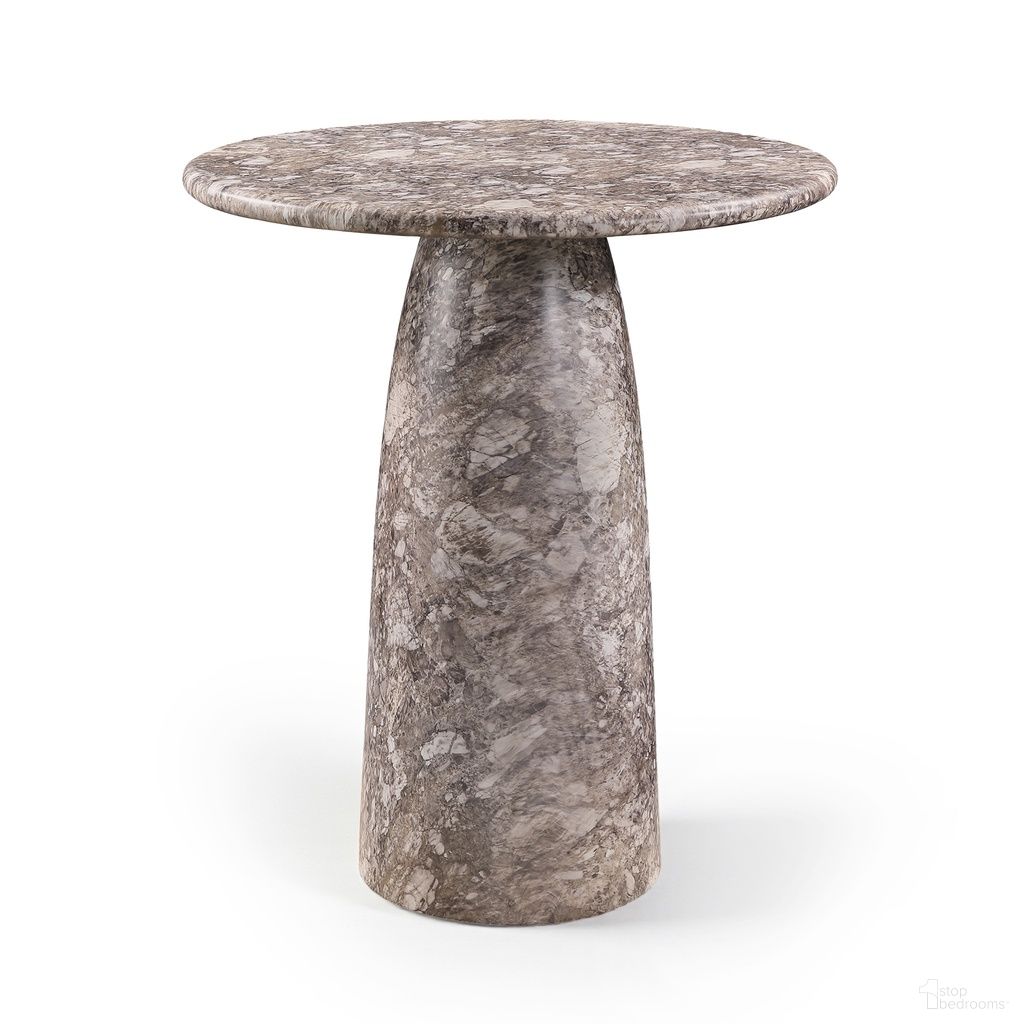 The appearance of Cosenza Concrete Indoor and Outdoor Counter Height Table In Brown designed by Meridian in the modern / contemporary interior design. This brown piece of furniture  was selected by 1StopBedrooms from Cosenza Collection to add a touch of cosiness and style into your home. Sku: 770Brown-T36 Box 1/2 (Top);770Brown-T36 Box 2/2 (Base). Table Base Style: Pedestal. Table Top Shape: Round. Material: Concrete. Size: 36".