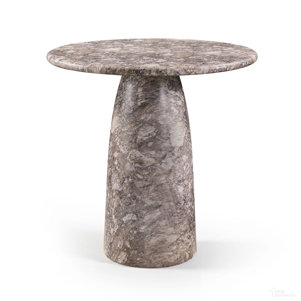 Cosenza Concrete Indoor and Outdoor Counter Height Table In Brown
