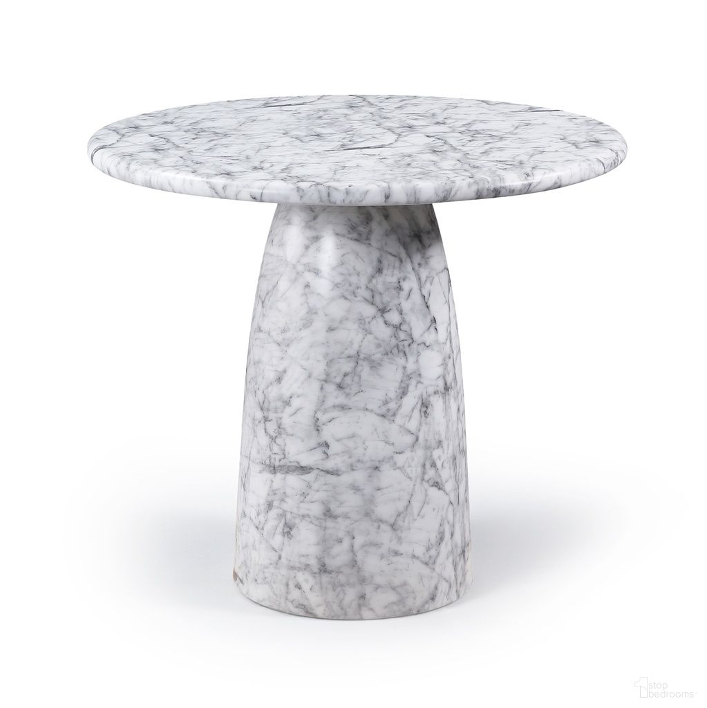 Cosenza Concrete Indoor and Outdoor Counter Height Table In White