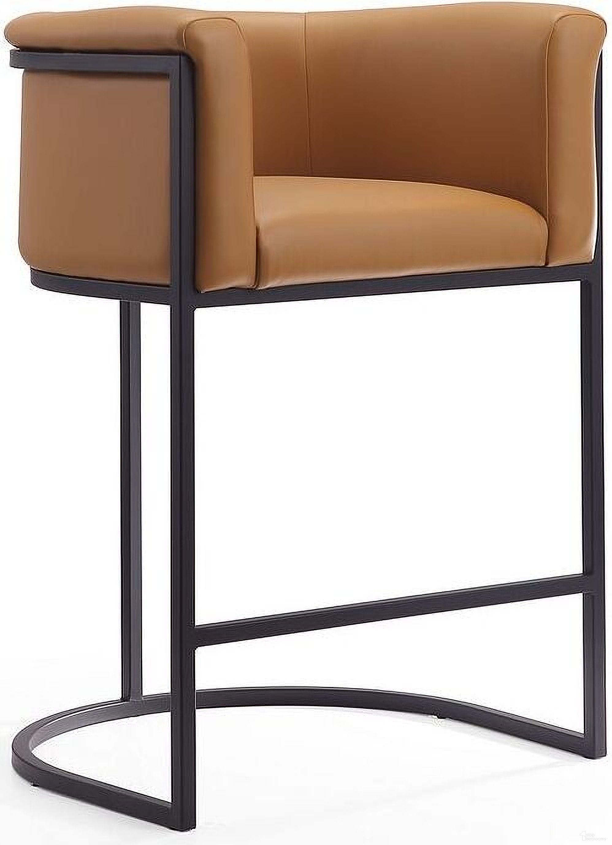 The appearance of Cosmopolitan Counter Stool in Camel and Black designed by Manhattan Comfort in the transitional interior design. This black and camel piece of furniture was selected by 1StopBedrooms from Cosmopolitan Collection to add a touch of cosiness and style into your home. Sku: CS008-CL. Material: Metal.