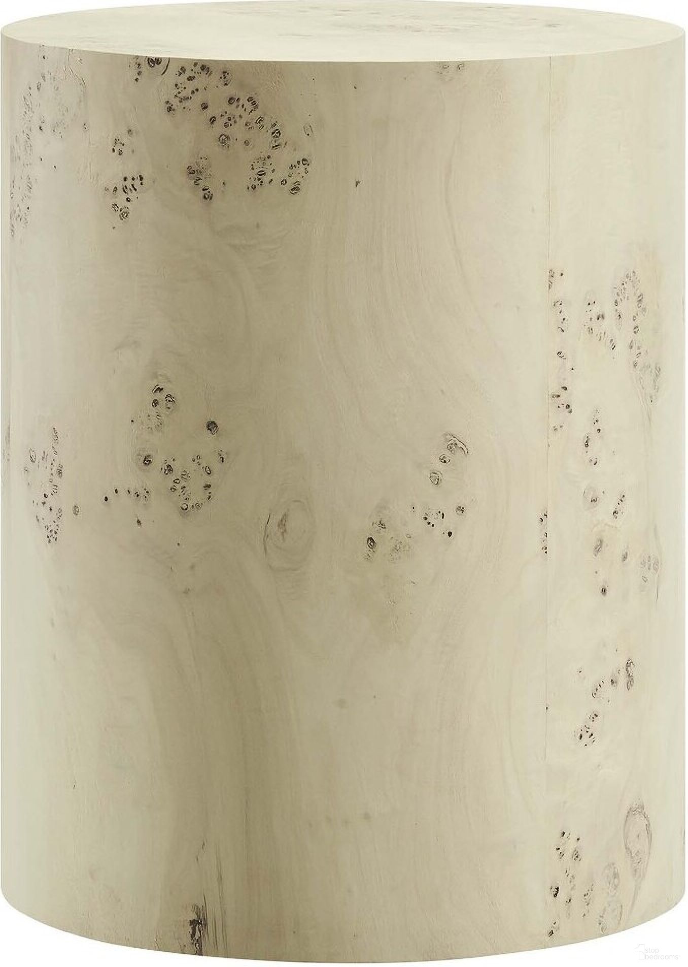 The appearance of Cosmos 16 Inch Round Burl Wood Side Table In Burl designed by Modway in the modern / contemporary interior design. This burl piece of furniture  was selected by 1StopBedrooms from Cosmos Collection to add a touch of cosiness and style into your home. Sku: EEI-6271-BLB. Material: MDF.