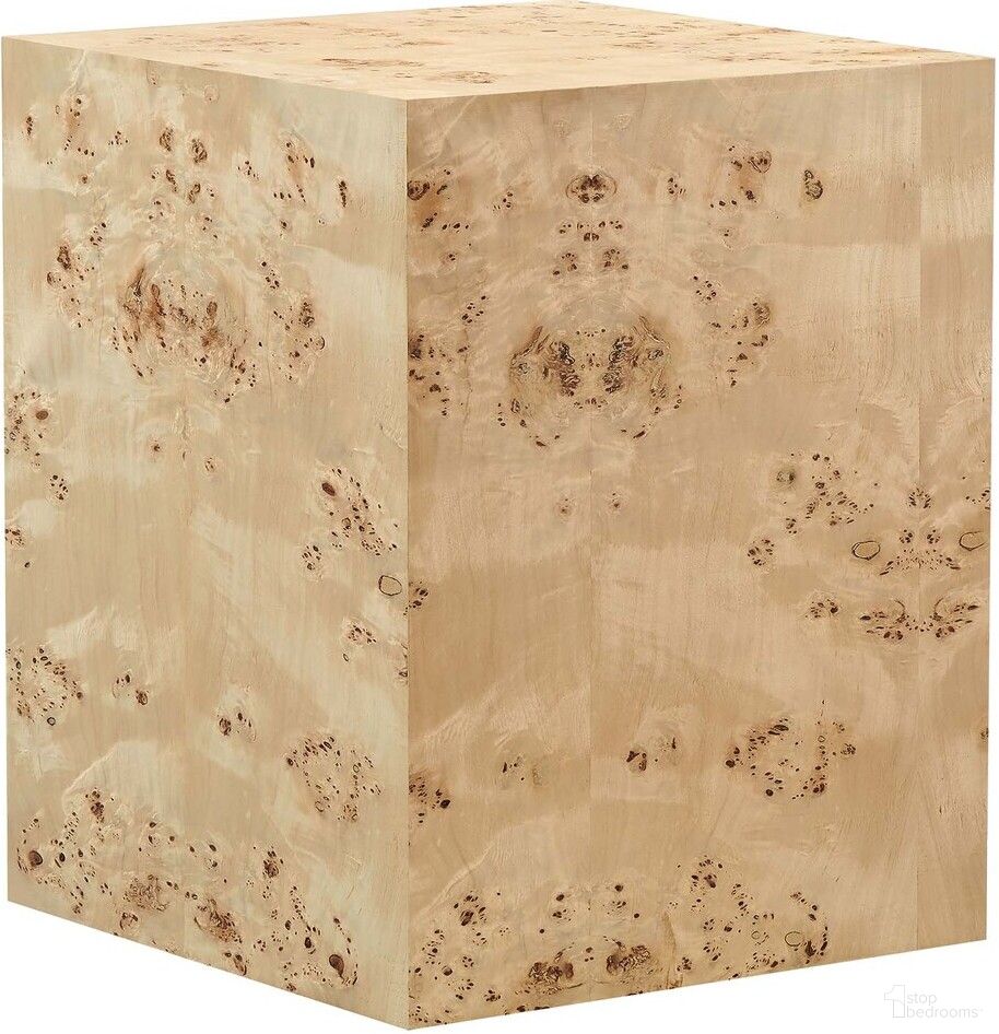 The appearance of Cosmos 16 Inch Square Burl Wood Side Table In Burl designed by Modway in the modern / contemporary interior design. This burl piece of furniture  was selected by 1StopBedrooms from Cosmos Collection to add a touch of cosiness and style into your home. Sku: EEI-6273-NAB. Material: MDF.