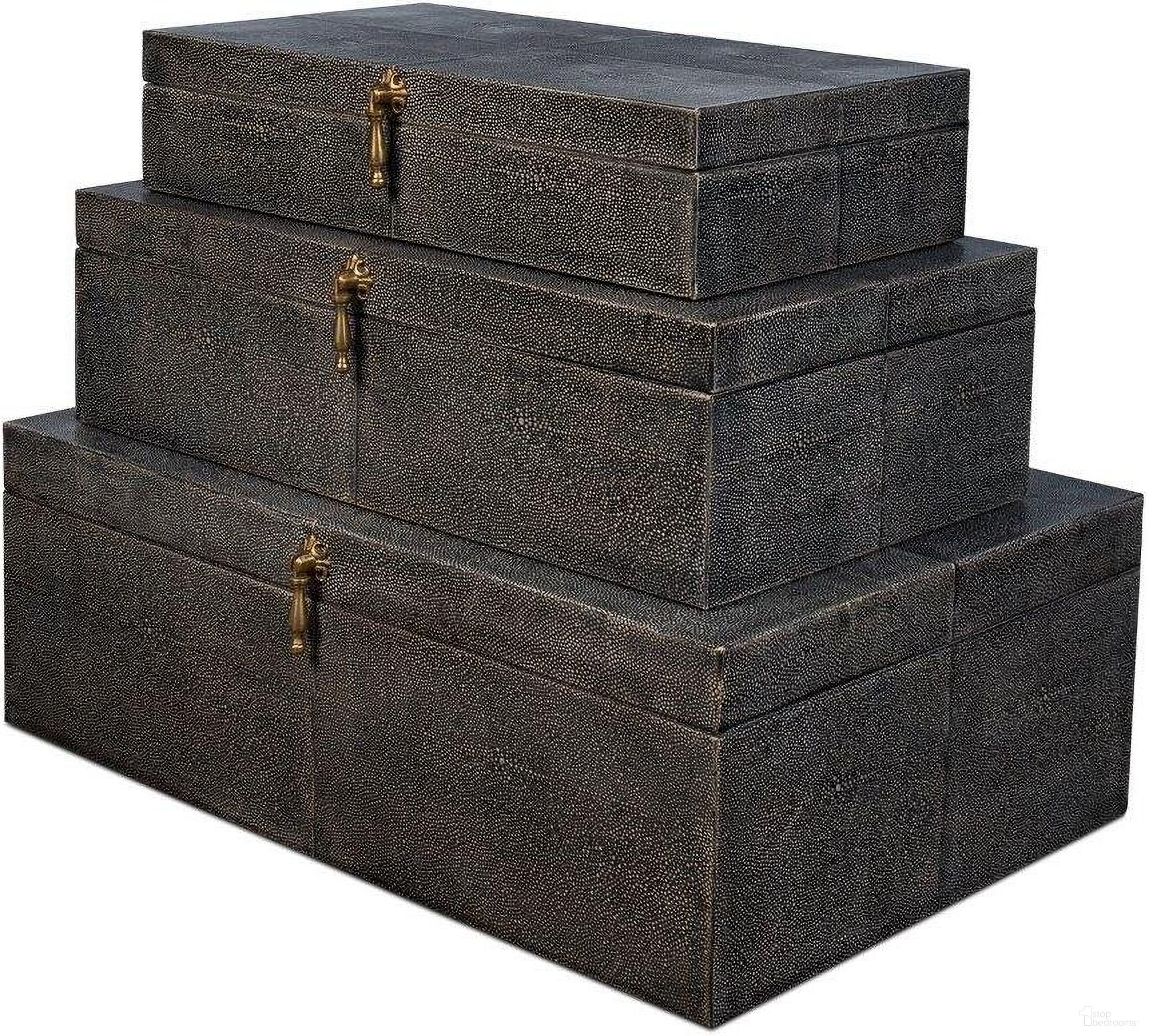 Cosmos Black Nesting Boxes Set Of 3