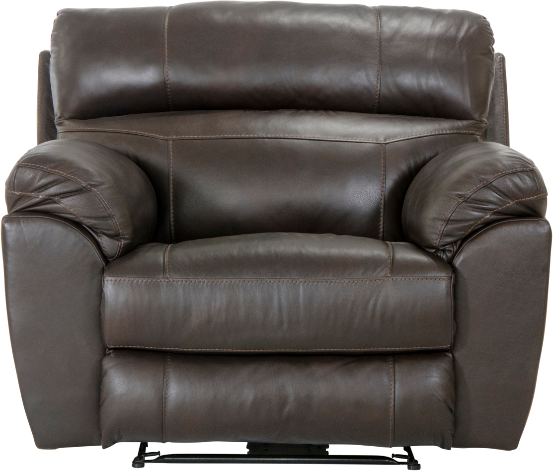 Catnapper Anders Power Lay Flat Recliner with Power Headrest in Dark Chocolate