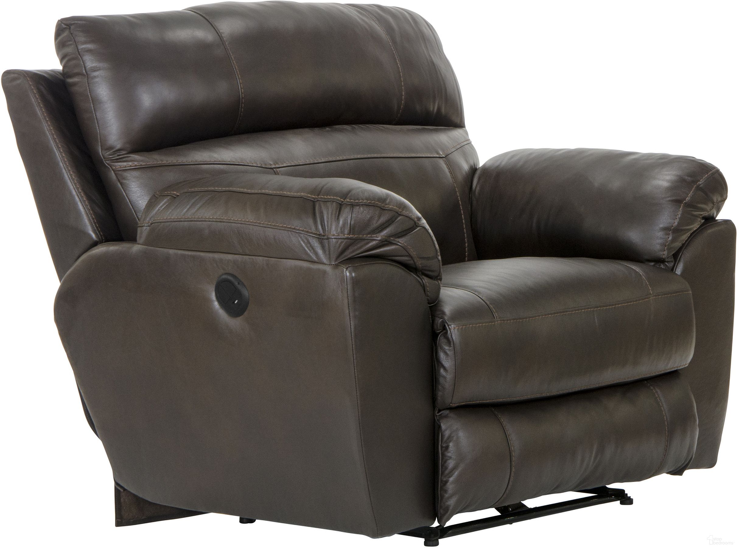 The appearance of Costa Power Lay Flat Recliner In Chocolate designed by Catnapper in the traditional interior design. This chocolate piece of furniture was selected by 1StopBedrooms from Costa Collection to add a touch of cosiness and style into your home. Sku: 640707127389307389. Material: Leather.