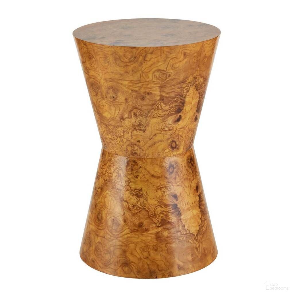 The appearance of Costello Accent Table In Blonde Burl designed by Arteriors in the glam interior design. This blonde burl piece of furniture  was selected by 1StopBedrooms from Costello Collection to add a touch of cosiness and style into your home. Sku: FAS06. Material: Olive Ash Veneer.