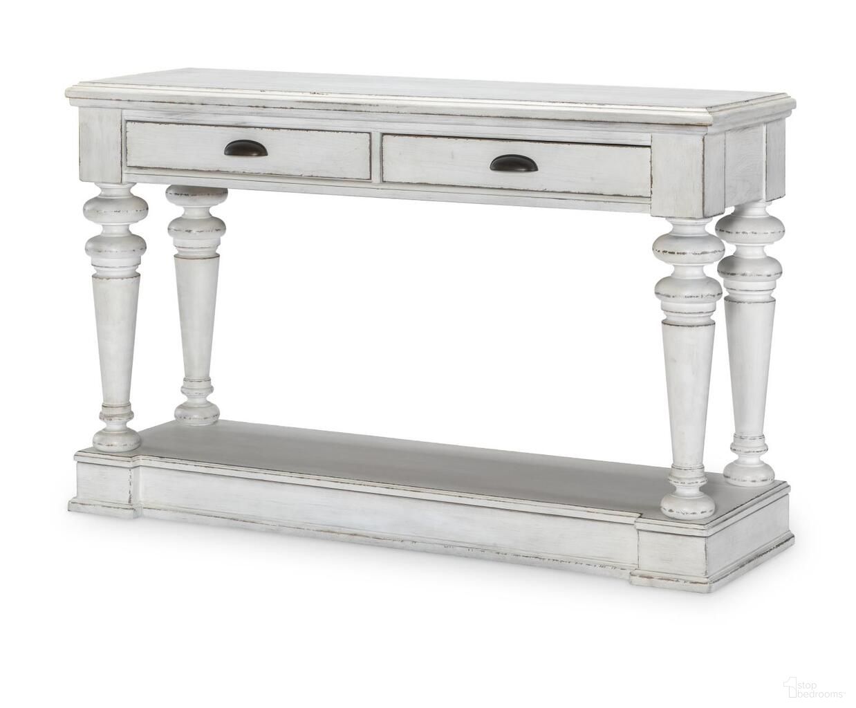 The appearance of Cottage Park 2 Drawer Sideboard In Aged White designed by Legacy Classic in the modern / contemporary interior design. This aged white piece of furniture  was selected by 1StopBedrooms from Cottage Park Collection to add a touch of cosiness and style into your home. Sku: 2430-180. Material: Hardwood.