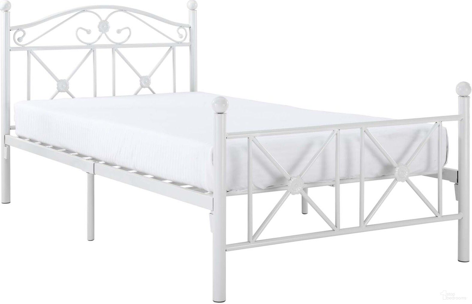 The appearance of Cottage White Twin Bed designed by Modway in the modern / contemporary interior design. This white piece of furniture was selected by 1StopBedrooms from Cottage Collection to add a touch of cosiness and style into your home. Sku: EEI-799. Bed Size: Twin. Material: PVC. Bed Type: Slat / Spindle Bed.