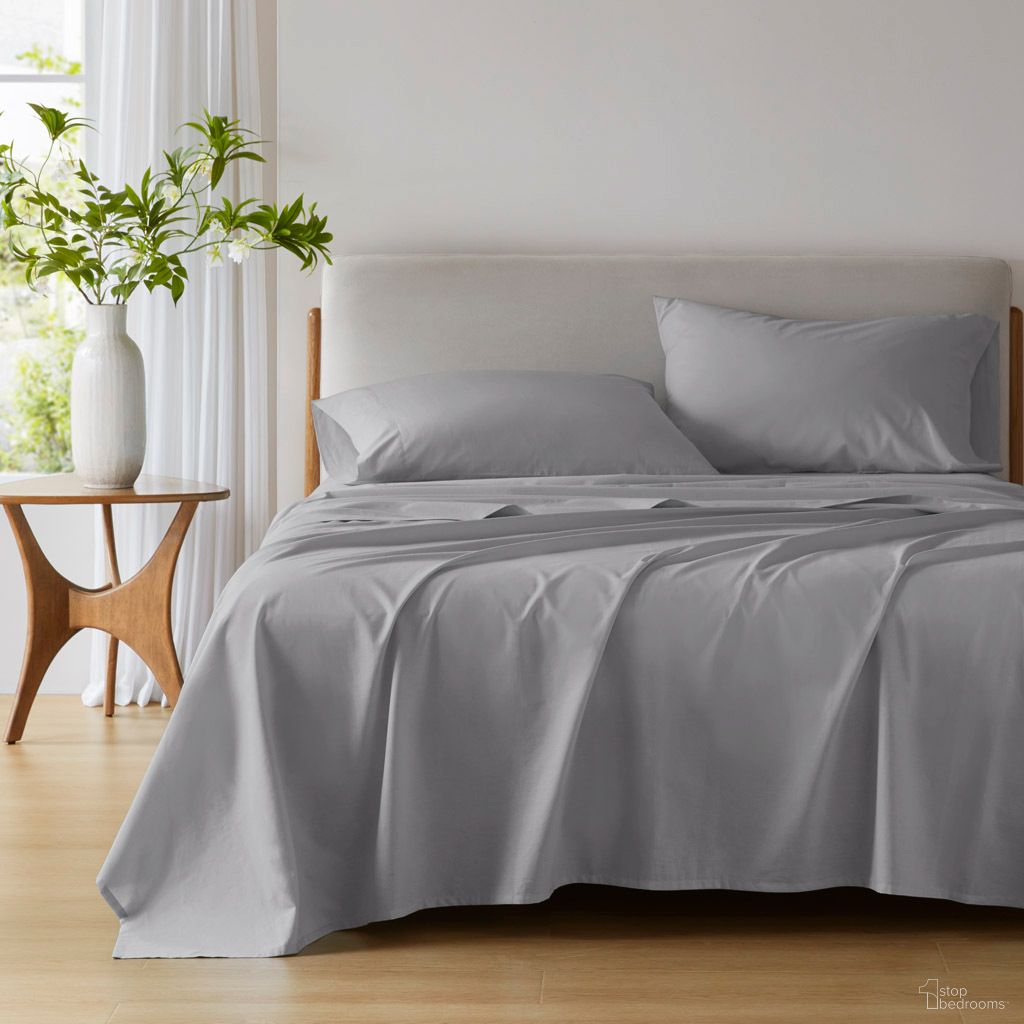 The appearance of Cotton 144TC Cotton Solid Sheet Set In Dark Gray designed by Olliix in the transitional interior design. This dark gray piece of furniture was selected by 1StopBedrooms from Cotton 144TC Collection to add a touch of cosiness and style into your home. Sku: AM20-0351. Bed Size: King. Material: Cotton.